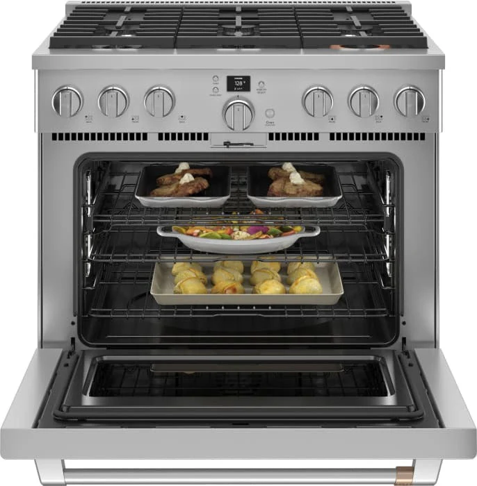 C2Y366P2TS1 - RANGES - Café - Dual Fuel - Stainless Steel - Open Box - Image 2