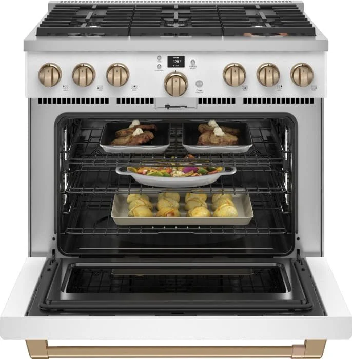 C2Y366P4TW2 - RANGES - Café - Dual Fuel - White - Open Box - Image 3
