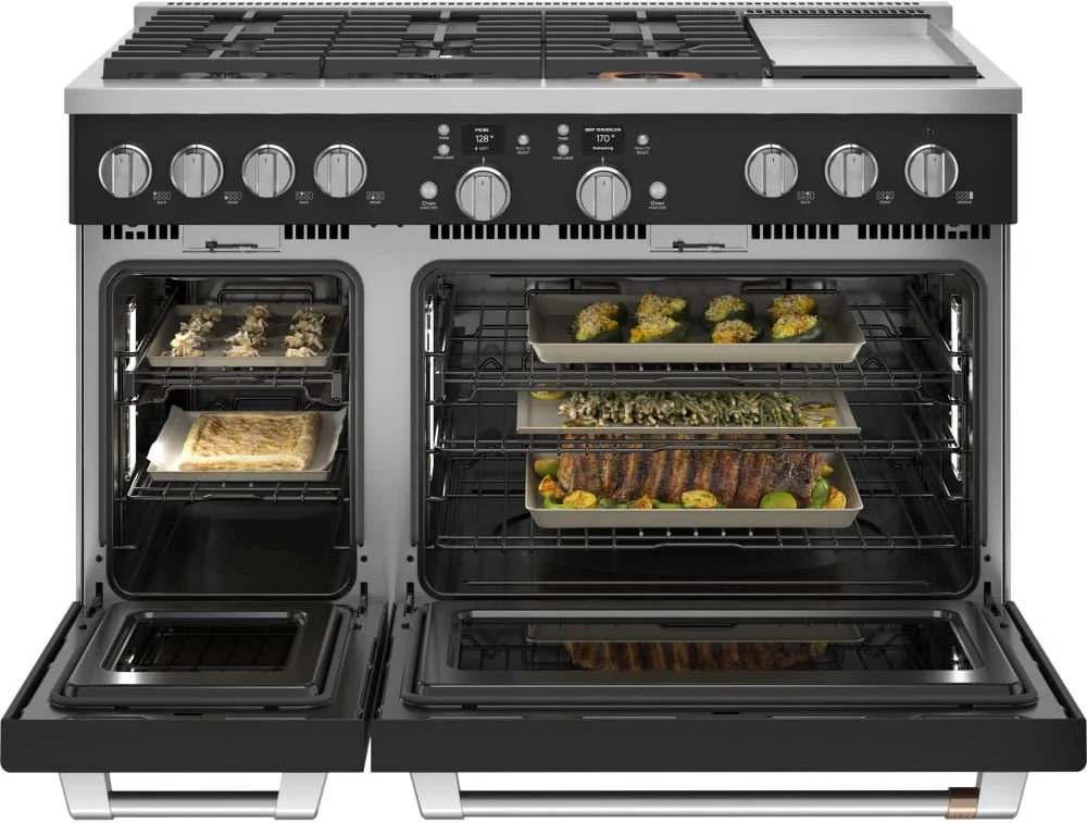 C2Y486P3TD1 - RANGES - Café - Dual Fuel - Matte Black - Open Box - Image 5