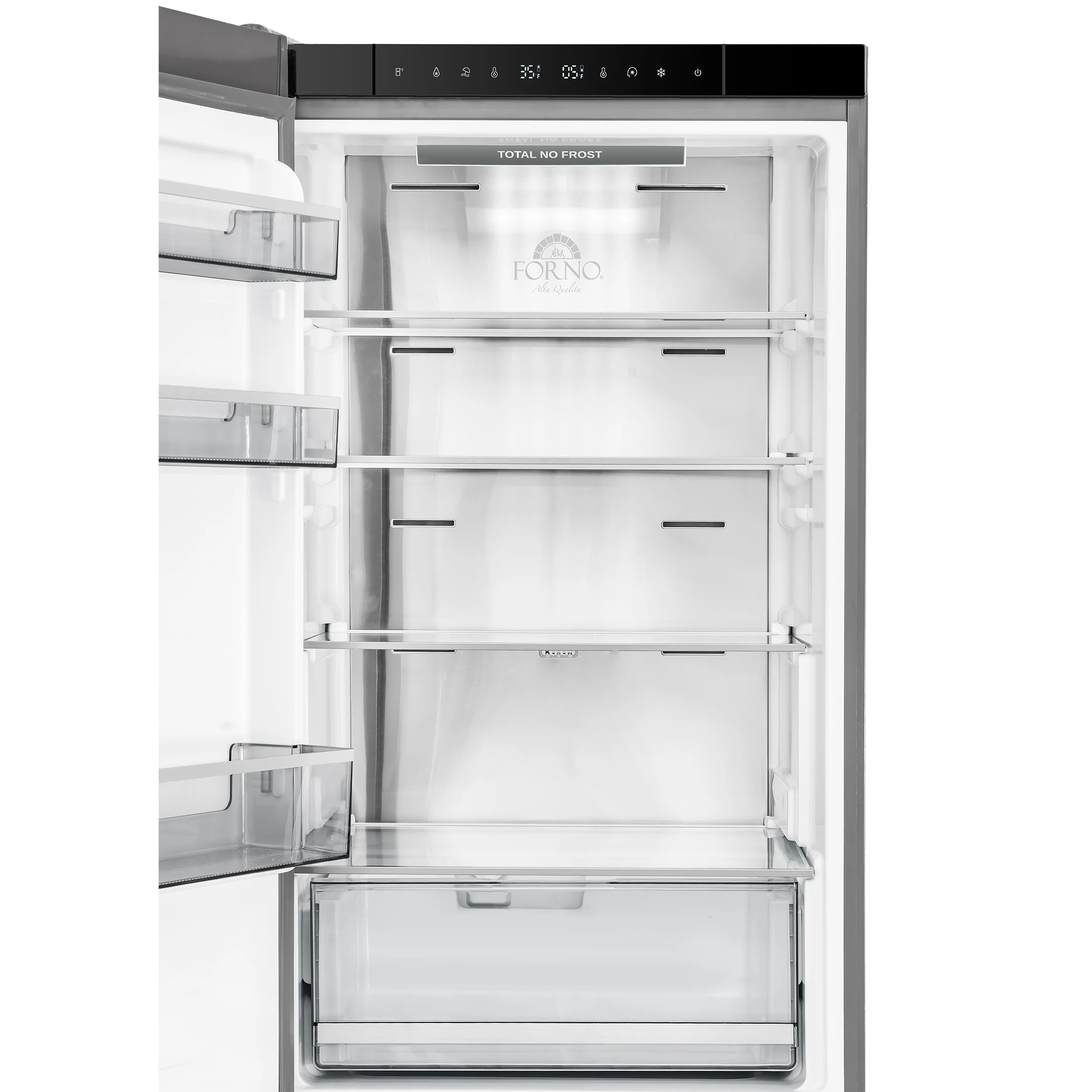 Custodia 24" Bottom Freezer, 10.3 cf., Left Swing, Ice Maker, Total No frost, Stainless Steel handles - Image 5
