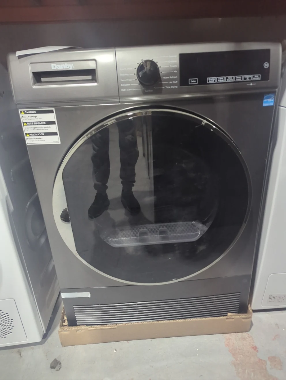 DDY040D1DSDB - DRYERS - Danby - Electric - Silver - Open Box - Image 2
