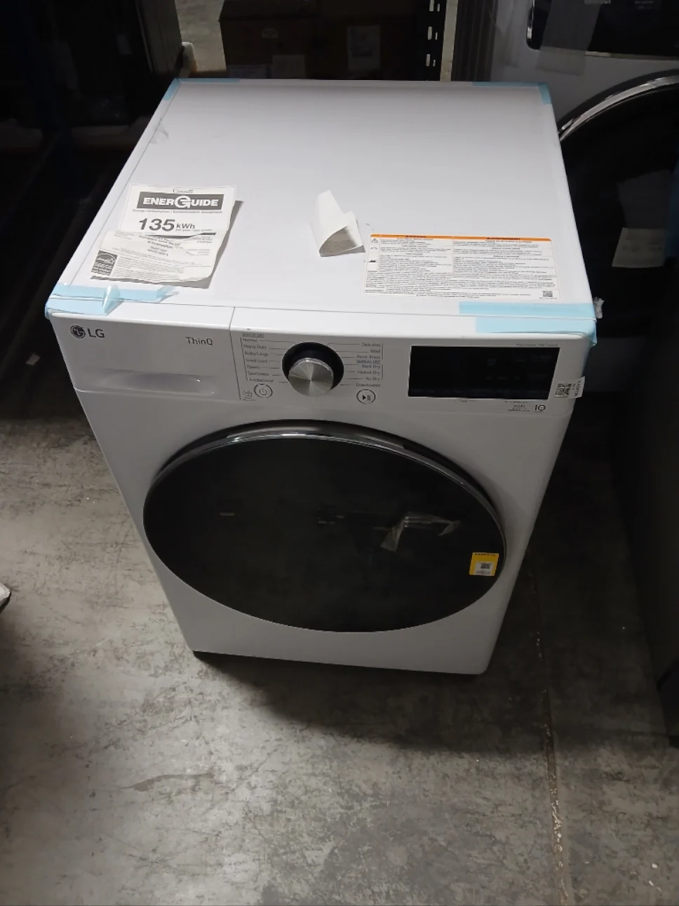 DLHC1455W - DRYERS - LG - Electric - White - Open Box - Image 2