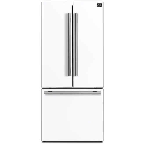 FFFFD1974-31WHT - REFRIGERATORS - Forno - French 3-Door - White - Open Box
