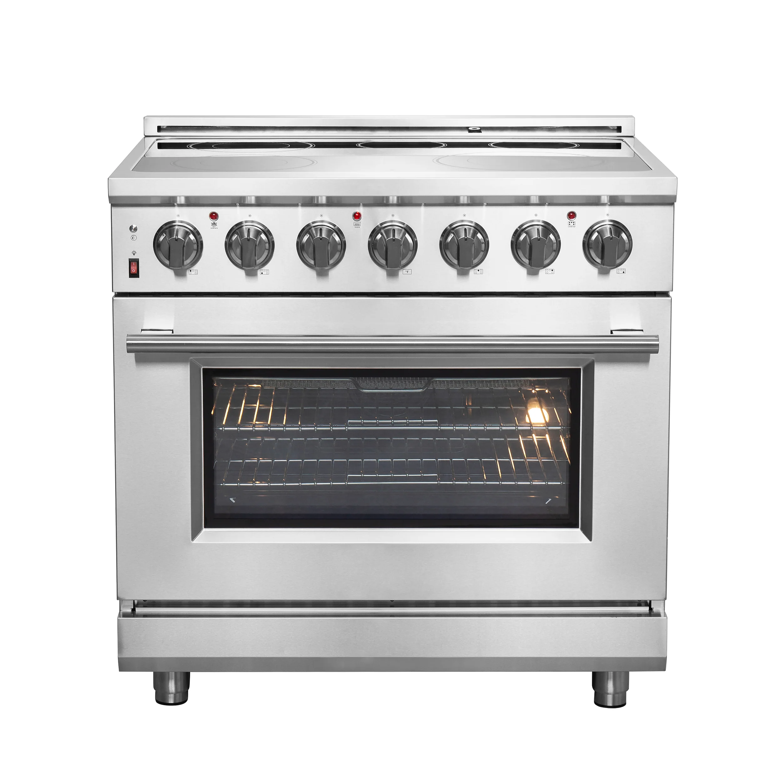 FORNO 2-Piece SS Kitchen Bundle - 36" Electric Range and 31" Bottom Freezer Refrigerator - Image 15
