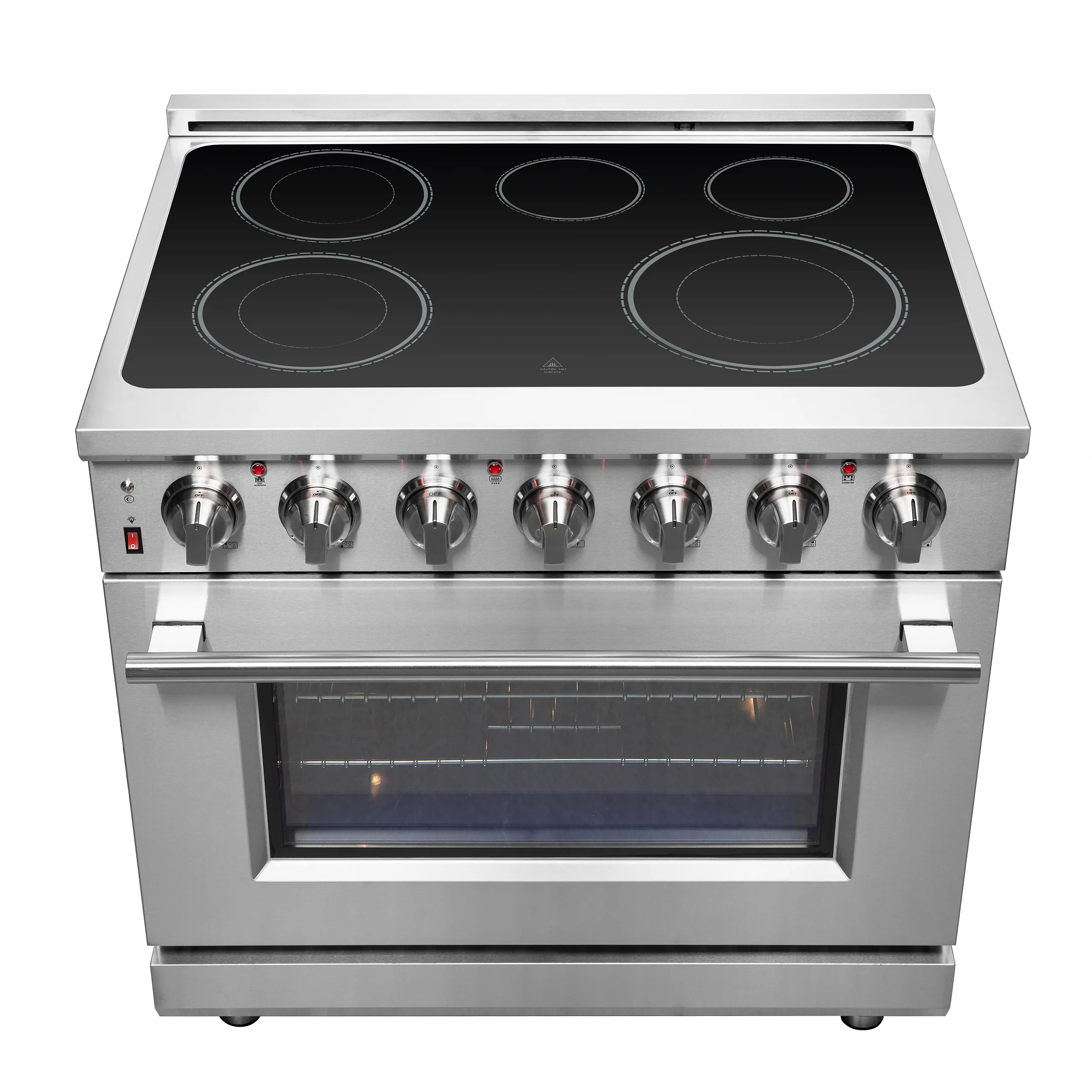 FORNO 2-Piece SS Kitchen Bundle - 36" Electric Range and 31" Bottom Freezer Refrigerator - Image 19