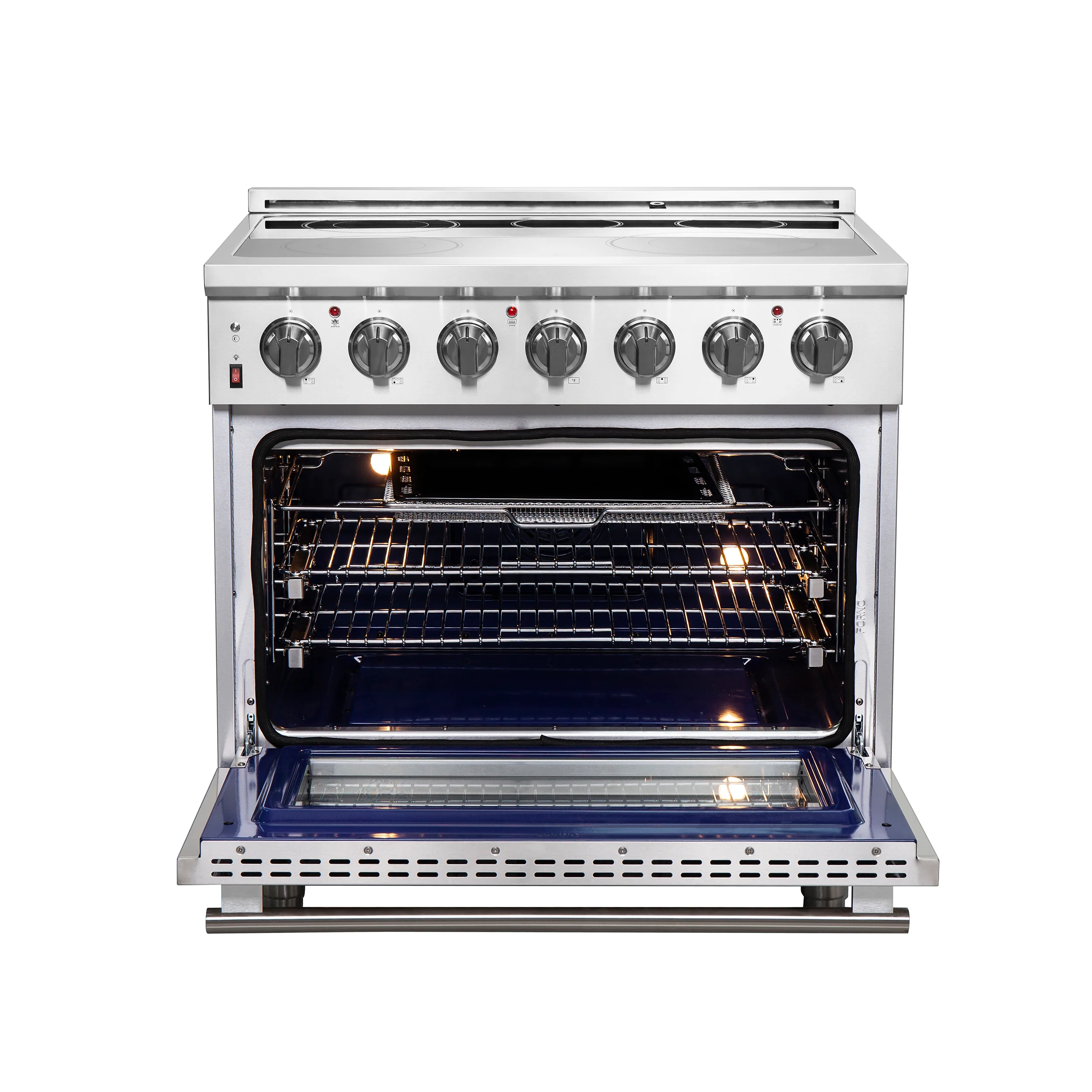 FORNO 2-Piece SS Kitchen Bundle - 36" Electric Range and 31" Bottom Freezer Refrigerator - Image 22