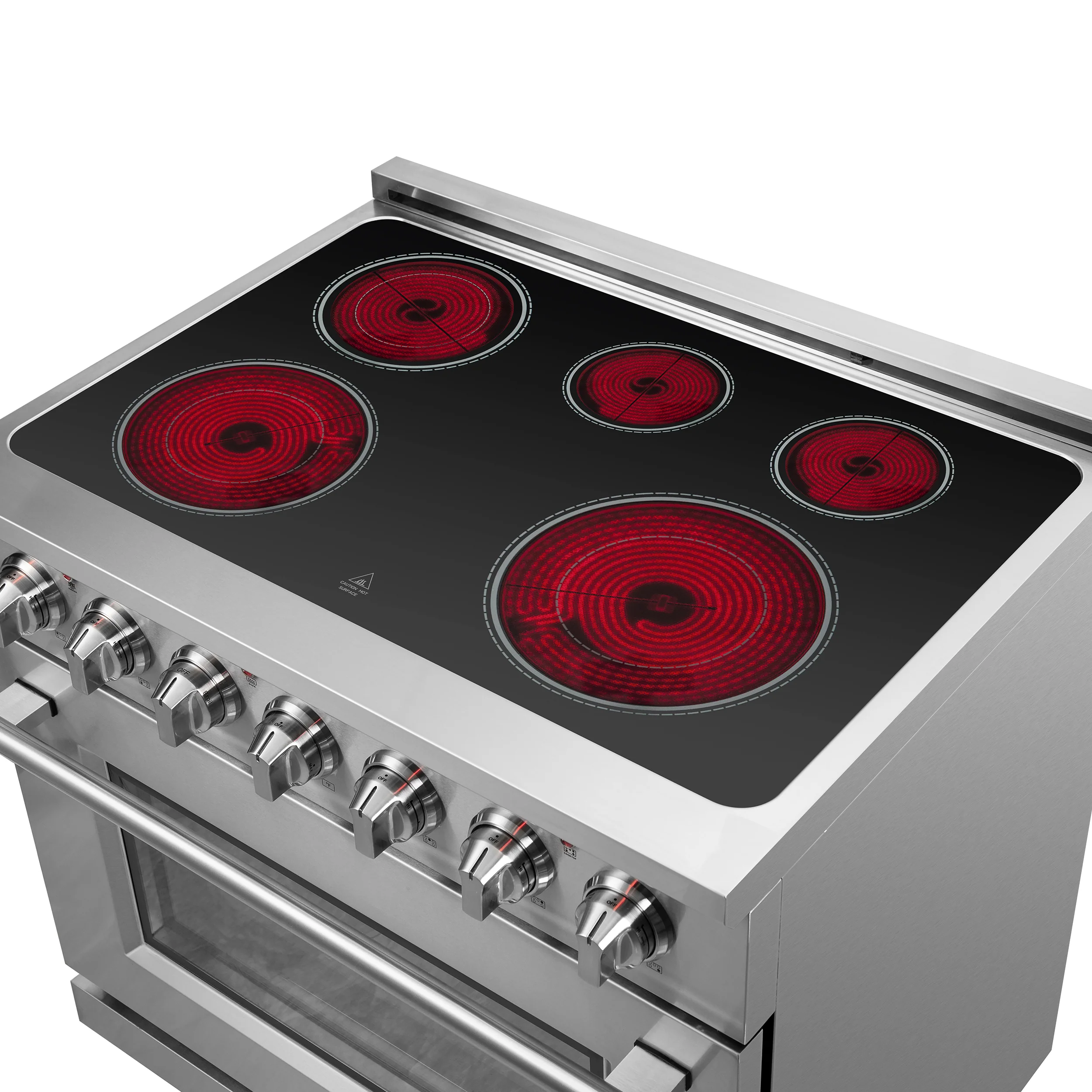 FORNO 2-Piece SS Kitchen Bundle - 36" Electric Range and 31" Bottom Freezer Refrigerator - Image 23