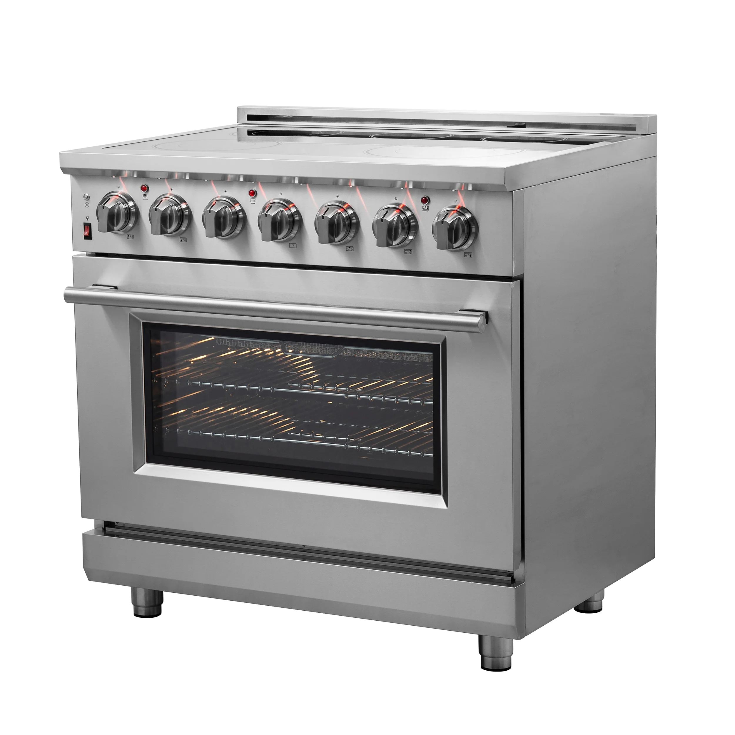FORNO 2-Piece SS Kitchen Bundle - 36" Electric Range and 31" Bottom Freezer Refrigerator - Image 24