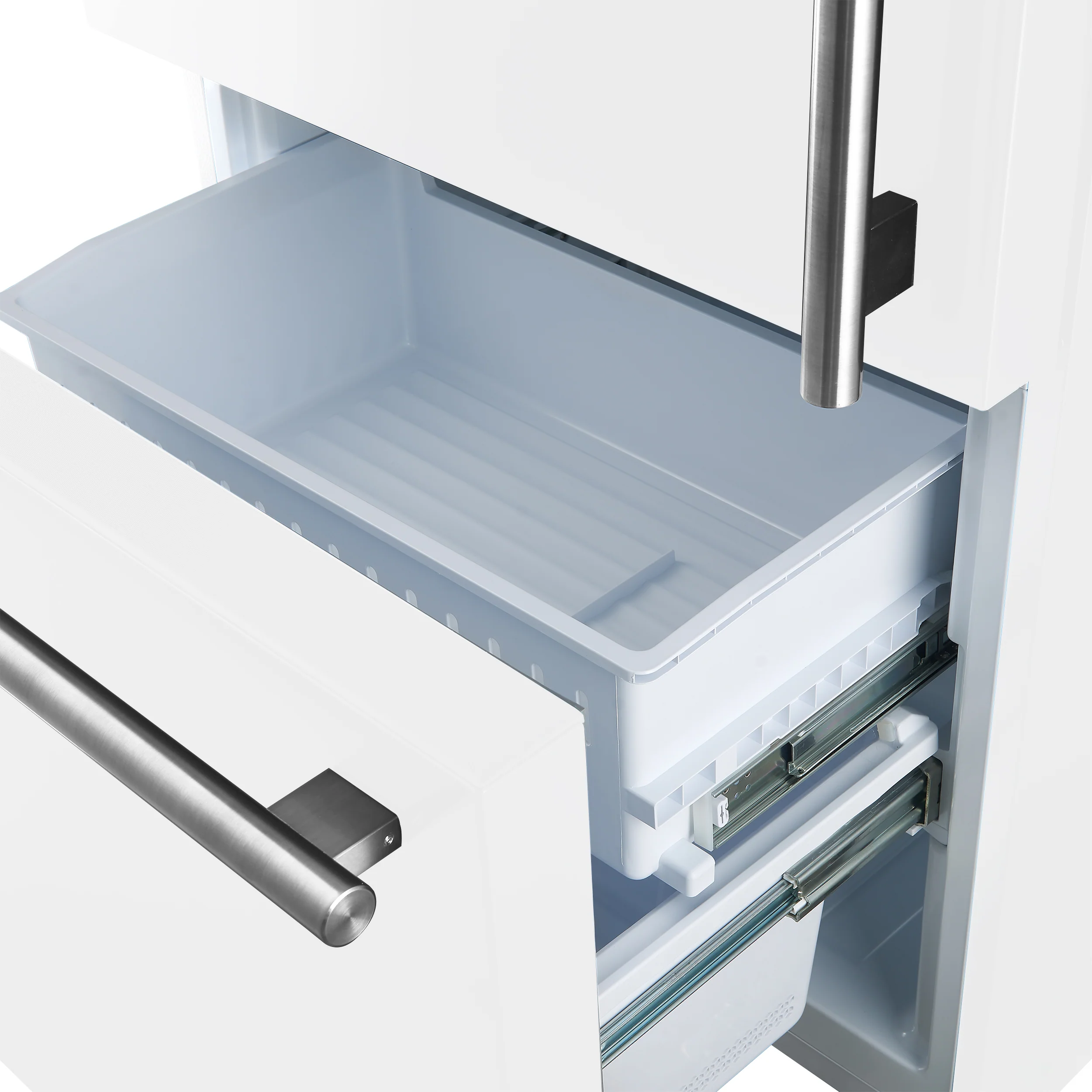 FORNO 2-Piece White Kitchen Bundle - 30" Induction Range and 31" Bottom Freezer Refrigerator - Image 6