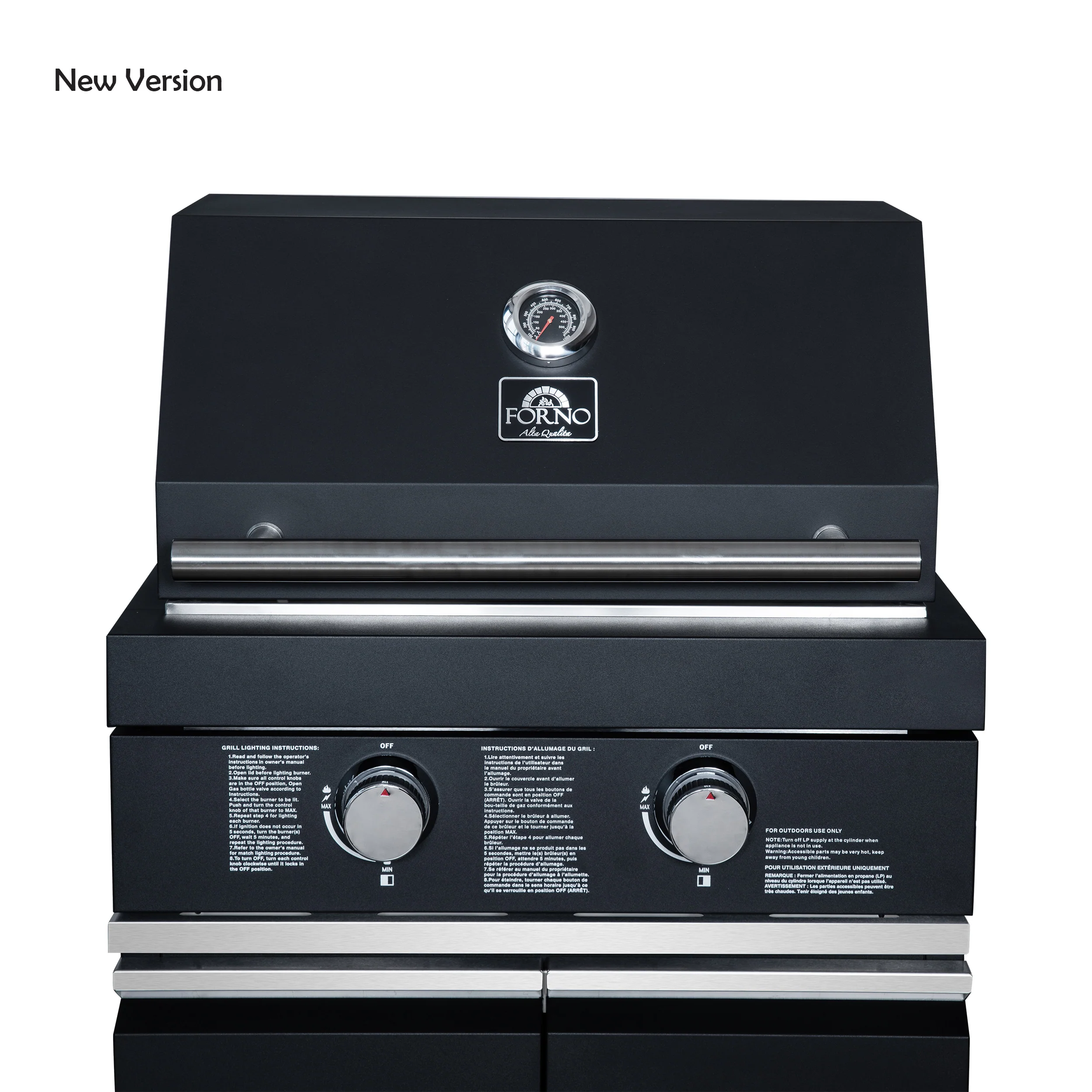 Forno All’Aperto 99,600 BTU Outdoor Kitchen, 5 Burners, Infrared Burners, Side Burner, Black Sintered Stone Countertops, Gas Pizza Oven, Sink Module, Bar & Beverage Center - Image 9