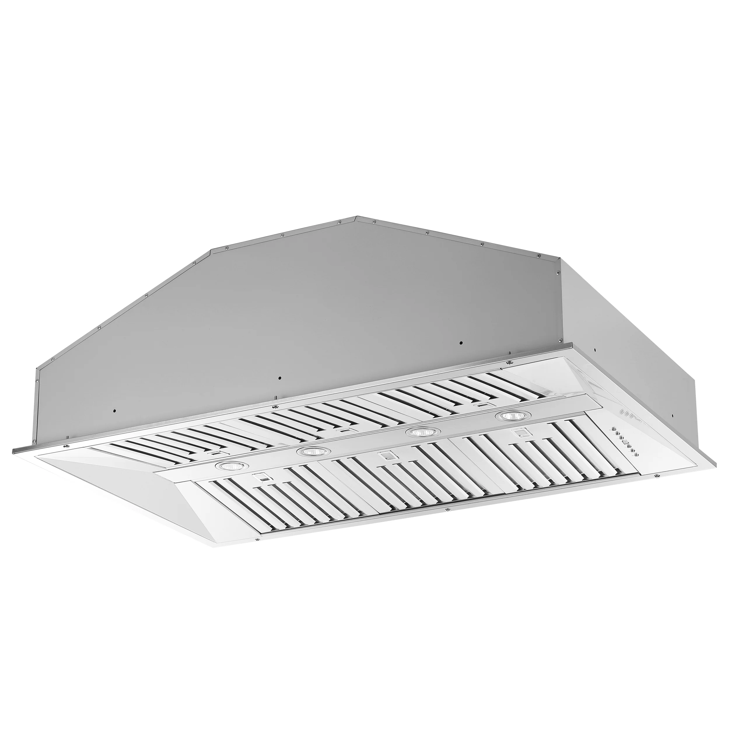 Forno Altilia 48-Inch Insert Range Hood, Stainless Steel, LED Lighting, Baffle Filters - Image 3