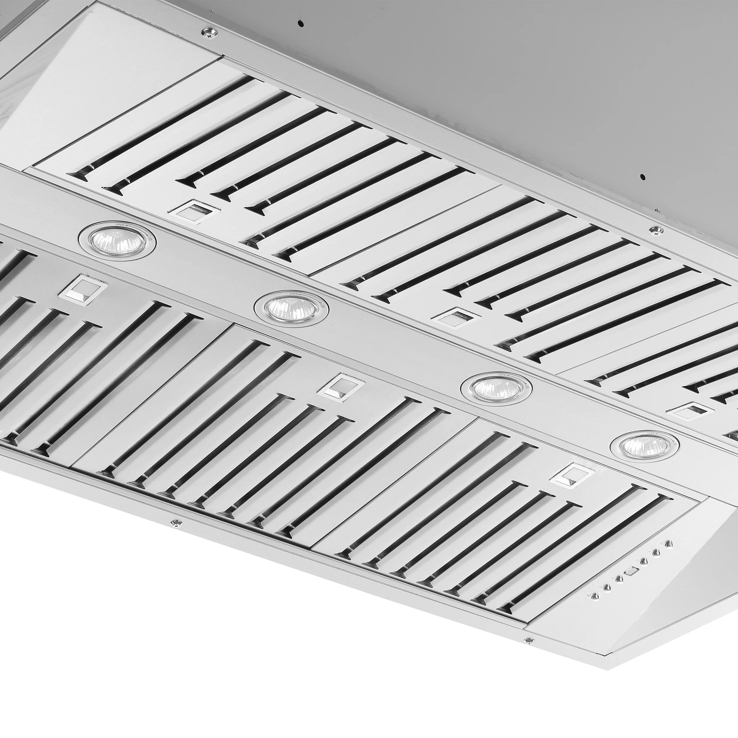 Forno Altilia 48-Inch Insert Range Hood, Stainless Steel, LED Lighting, Baffle Filters - Image 5