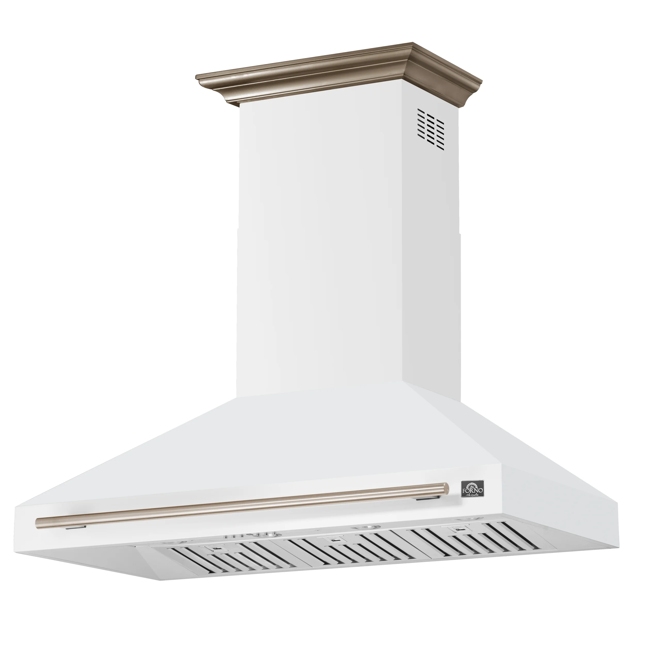Forno Aria 48 Inch Wall-Mounted Range Hood in White - Image 4