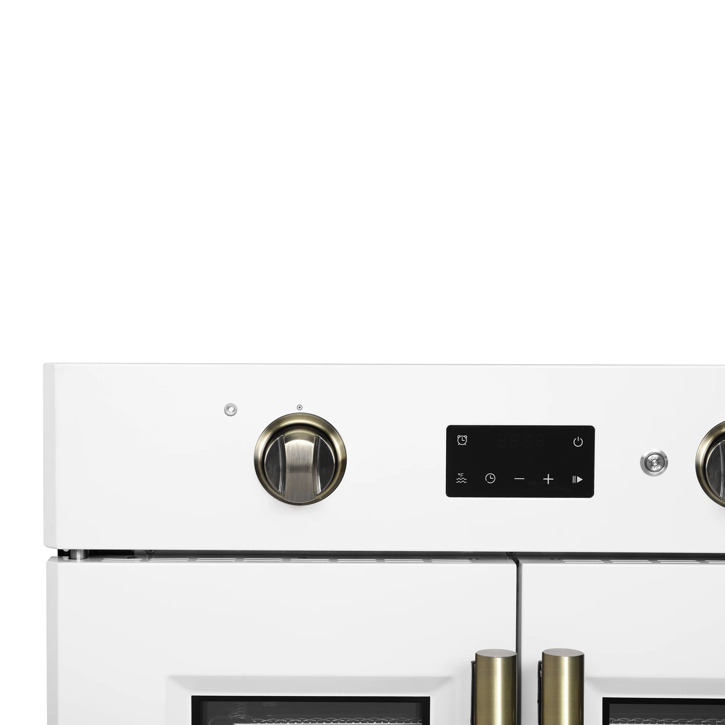 Forno Asti 30-Inch French Door Electric Wall Oven in White & Antique Brass, 3.68 cu. ft. True Convection, 3,600W, Air Fry, Sous Vide, Self-Clean - Image 3
