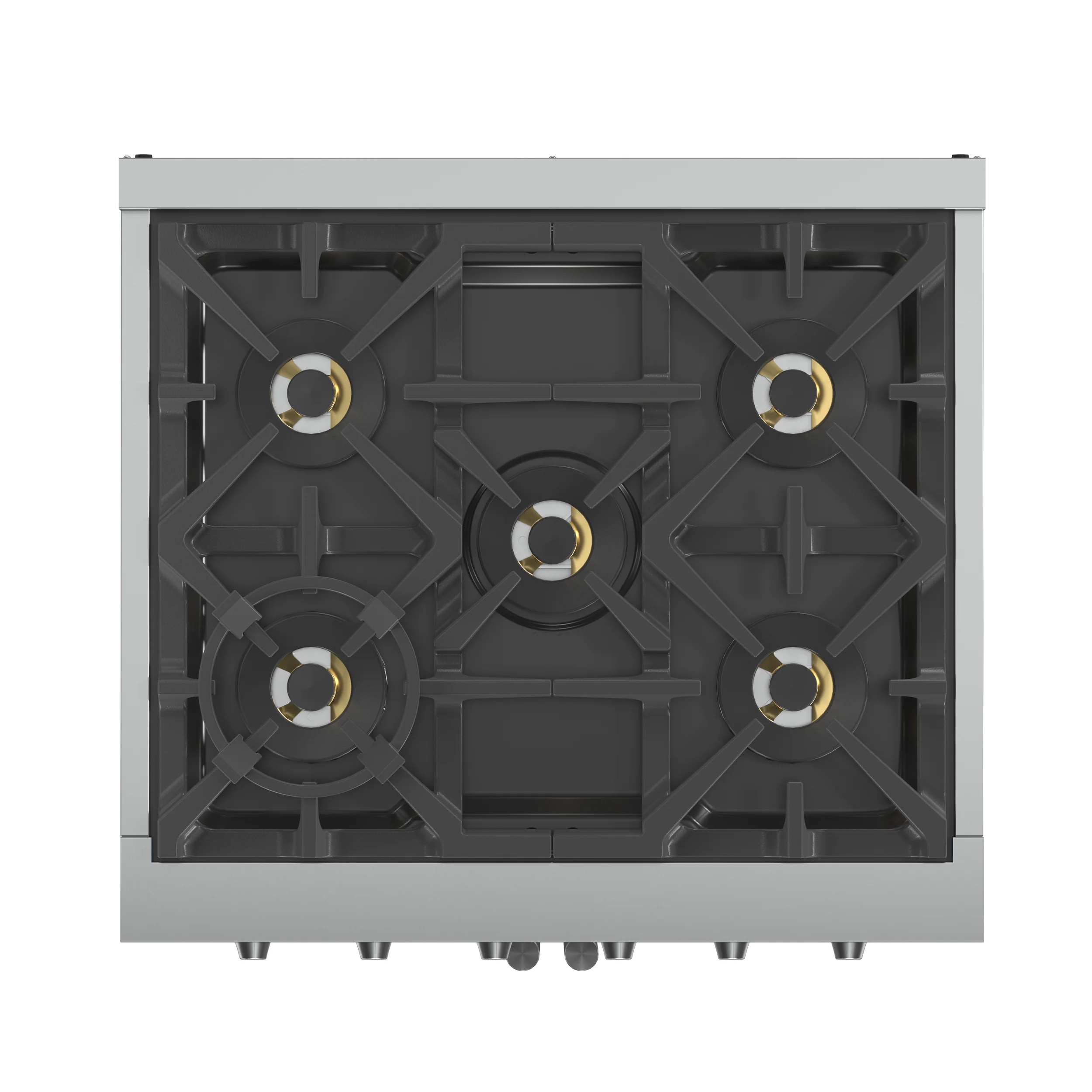 Forno Capriasca 30-Inch Freestanding French Door Gas Range, 4 Burners, Convection Oven, Energy Efficient - Image 5