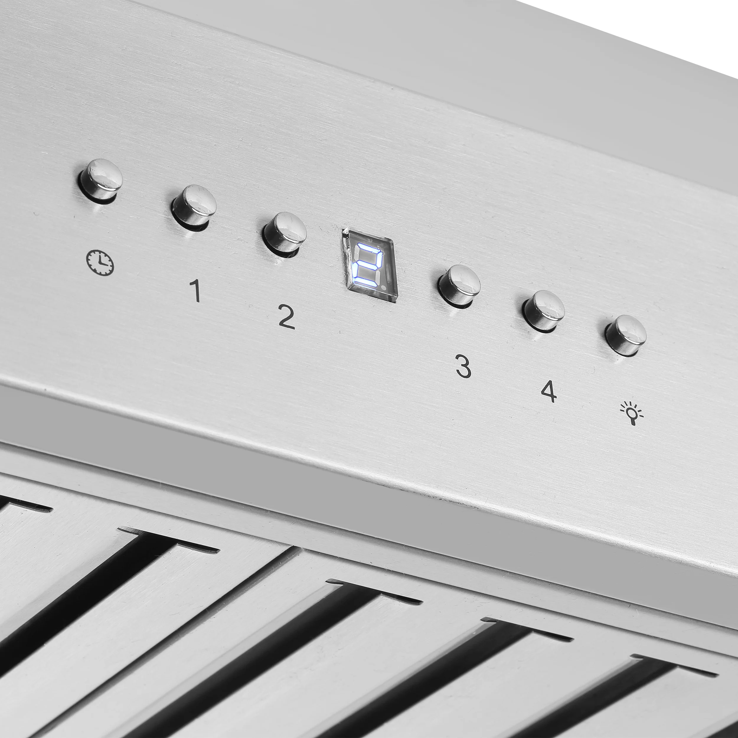 Forno Coppito 48-Inch Island Range Hood, Stainless Steel, LED Lighting, Adjustable Fan Speeds - Image 3