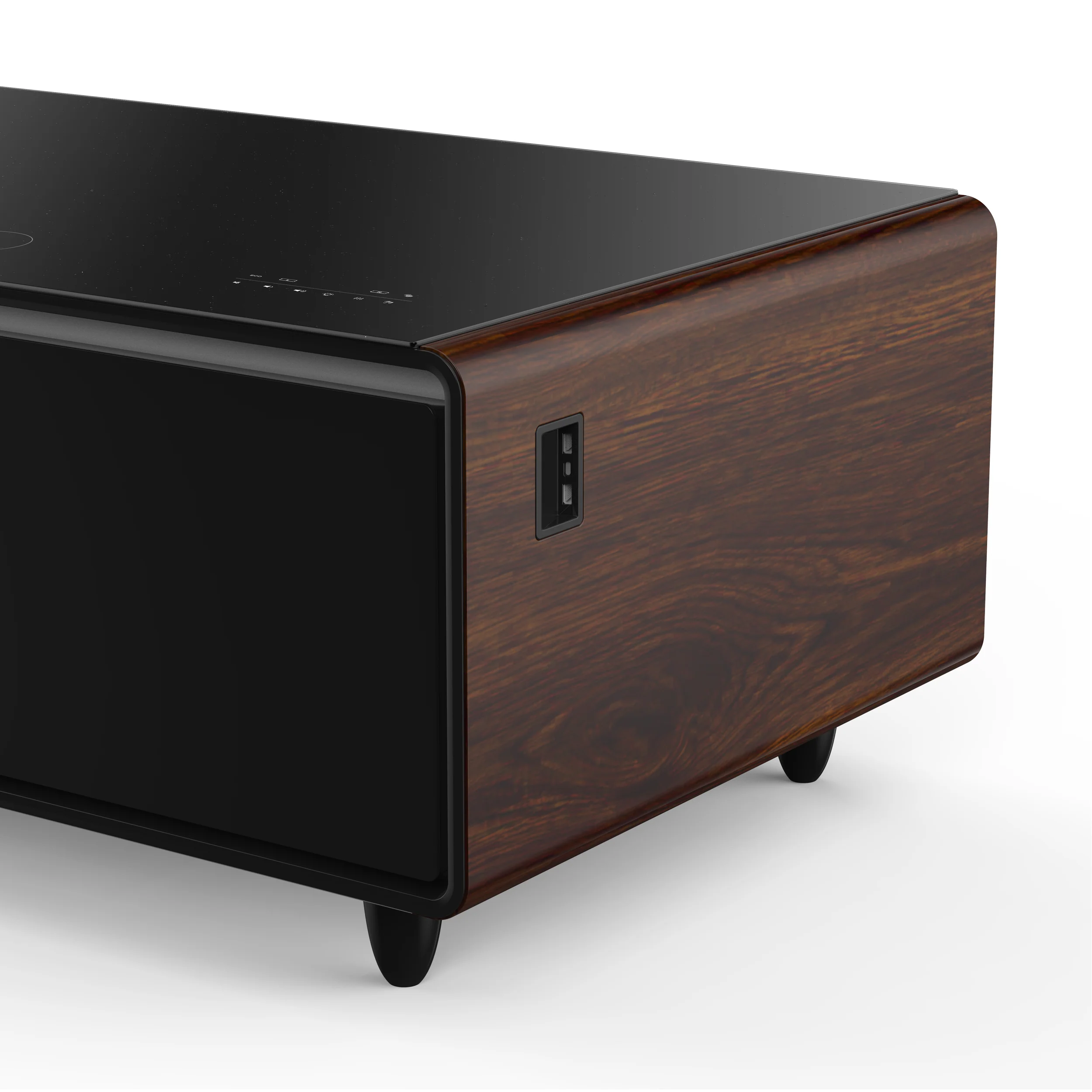 Forno Evoluto Tavolo 51-Inch Smart Coffee Table with Wood-Accent Sides – Dual Cooling Zones, Wireless Charging Pad & Built-In Bluetooth Speakers - Image 11