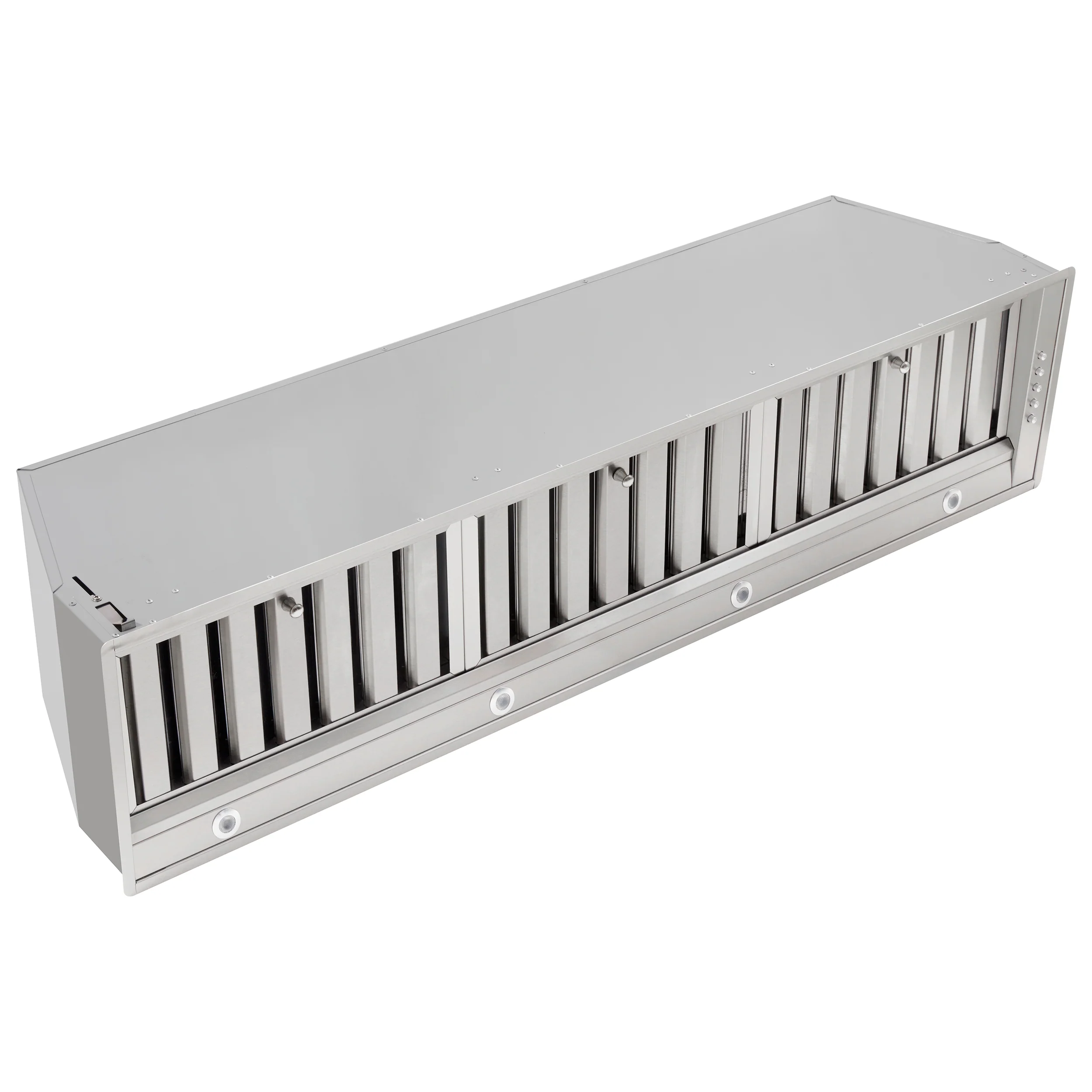 Forno Frassanito 48-Inch Recessed Range Hood, Stainless Steel Baffle Filters, LED Lighting