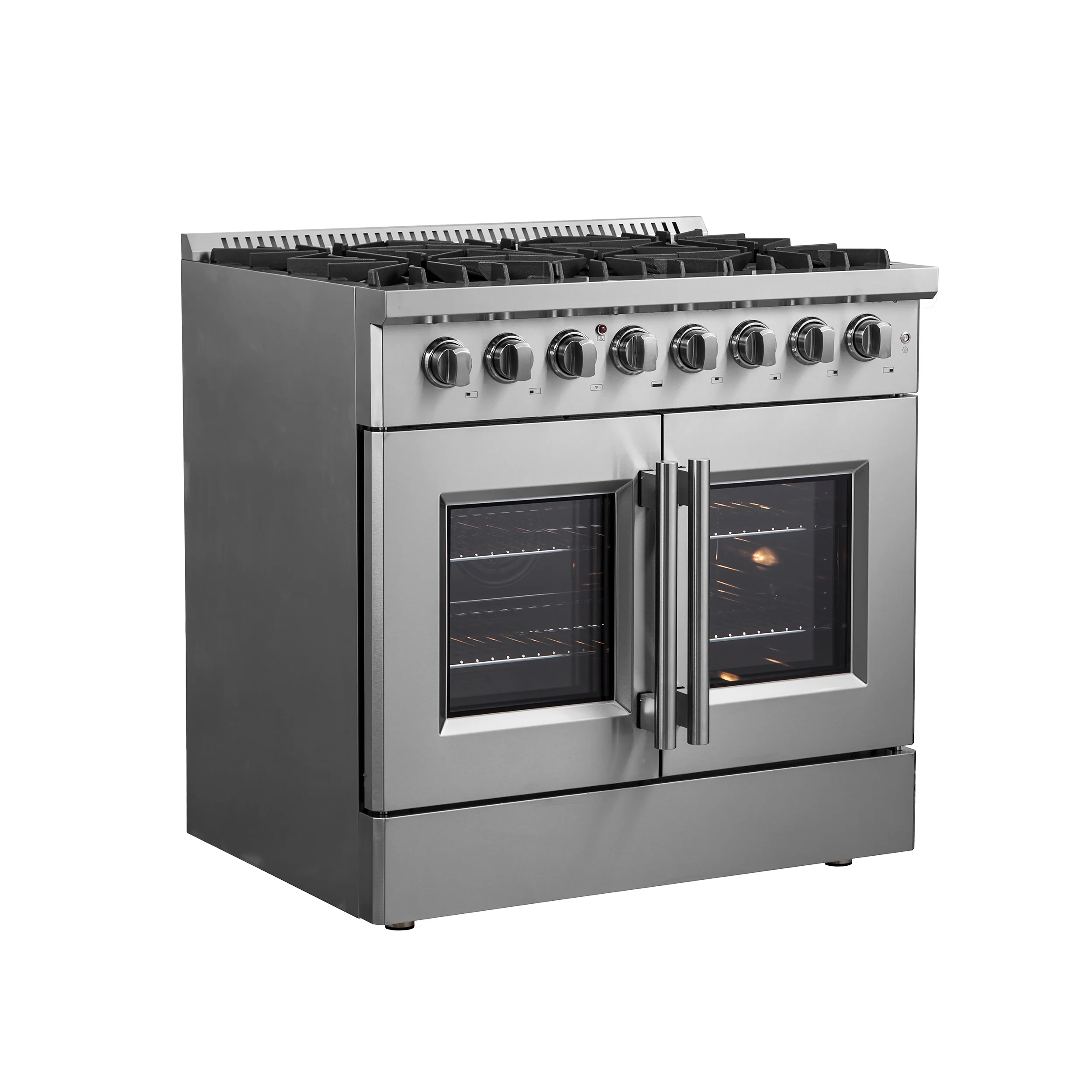 Forno Galiano 36" Freestanding French Door Dual Fuel Range - Image 2