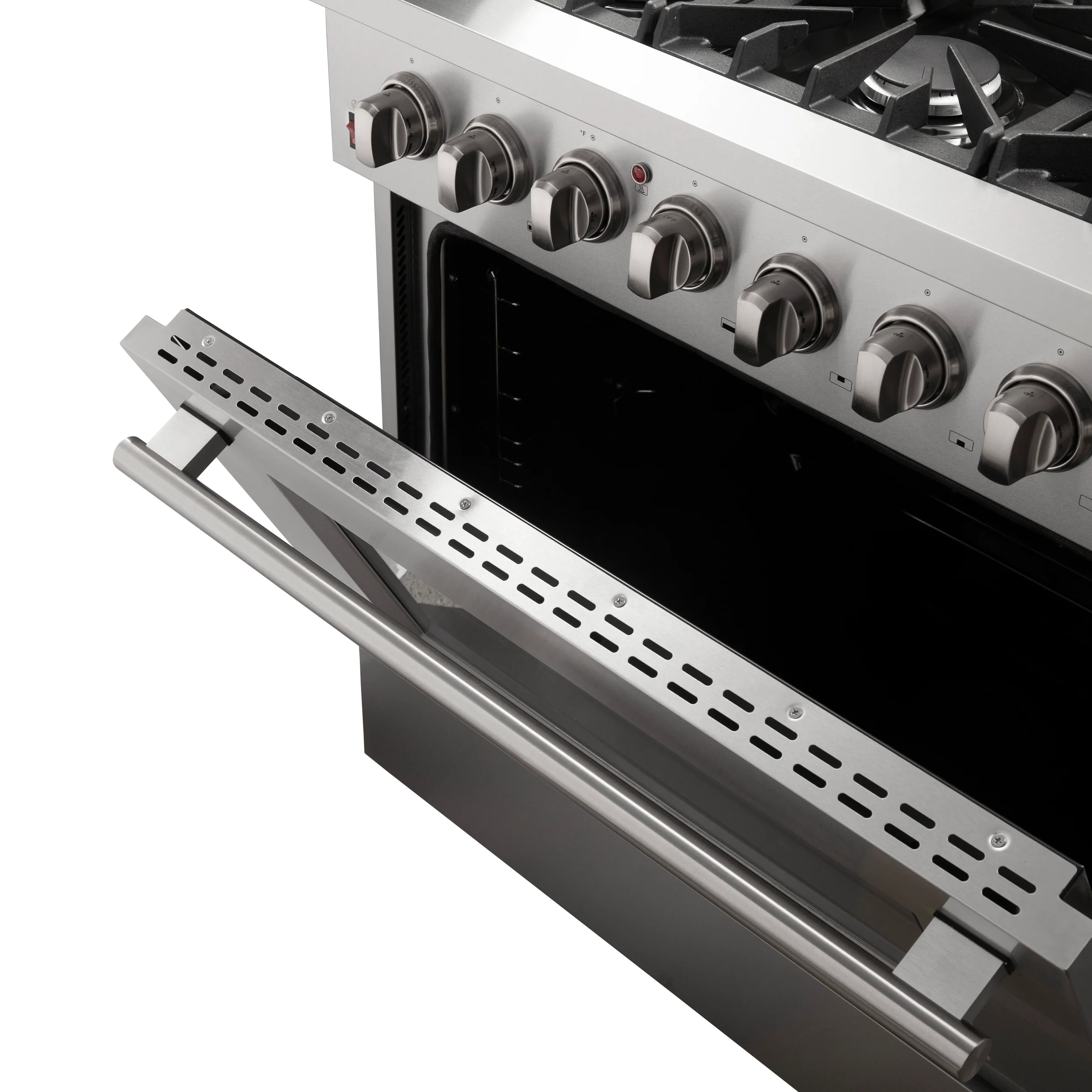 Forno Galiano 36-Inch Freestanding Dual Fuel Range, 6 Burners, Double Convection Ovens - Image 5