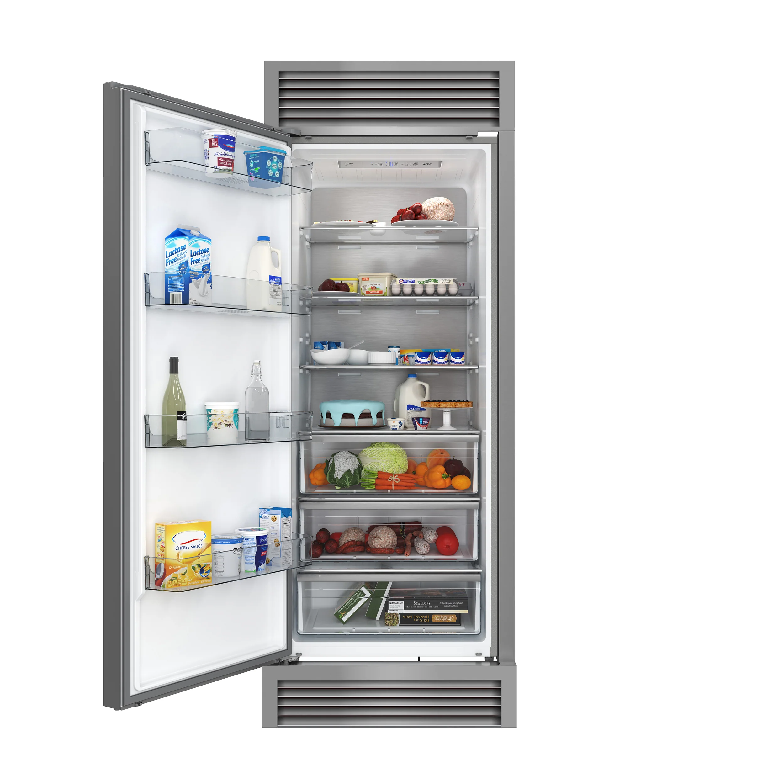 Forno Maderno 28" Built-In Convertible Refrigerator, 13.6 cu.ft. Left Swing with Decorative Grill - 32" Wide - Image 2