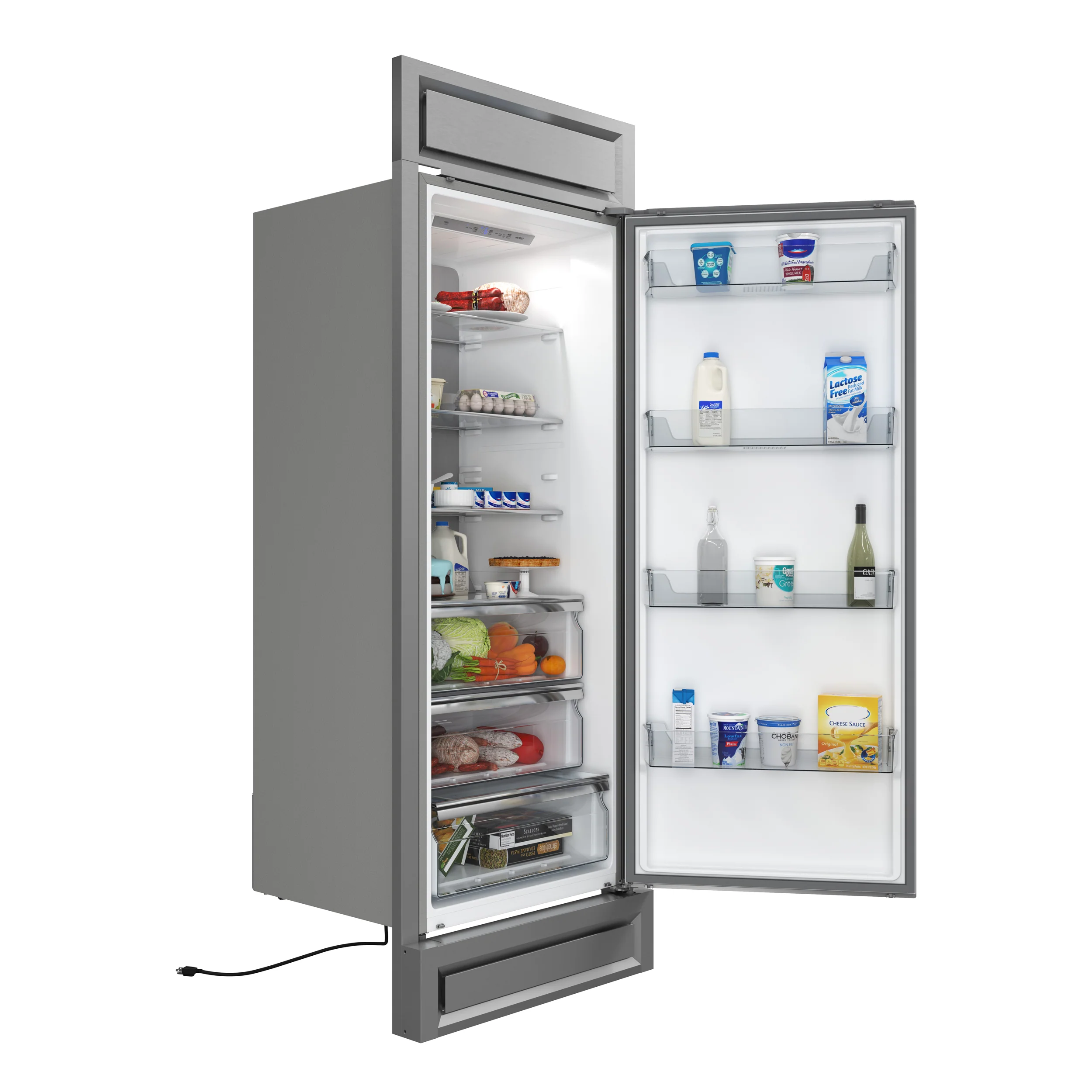 Forno Maderno 28-Inch Built-In Convertible Refrigerator, 13.6 cu.ft, Right Swing, Decorative Grill, ENERGY STAR Certified - Image 5