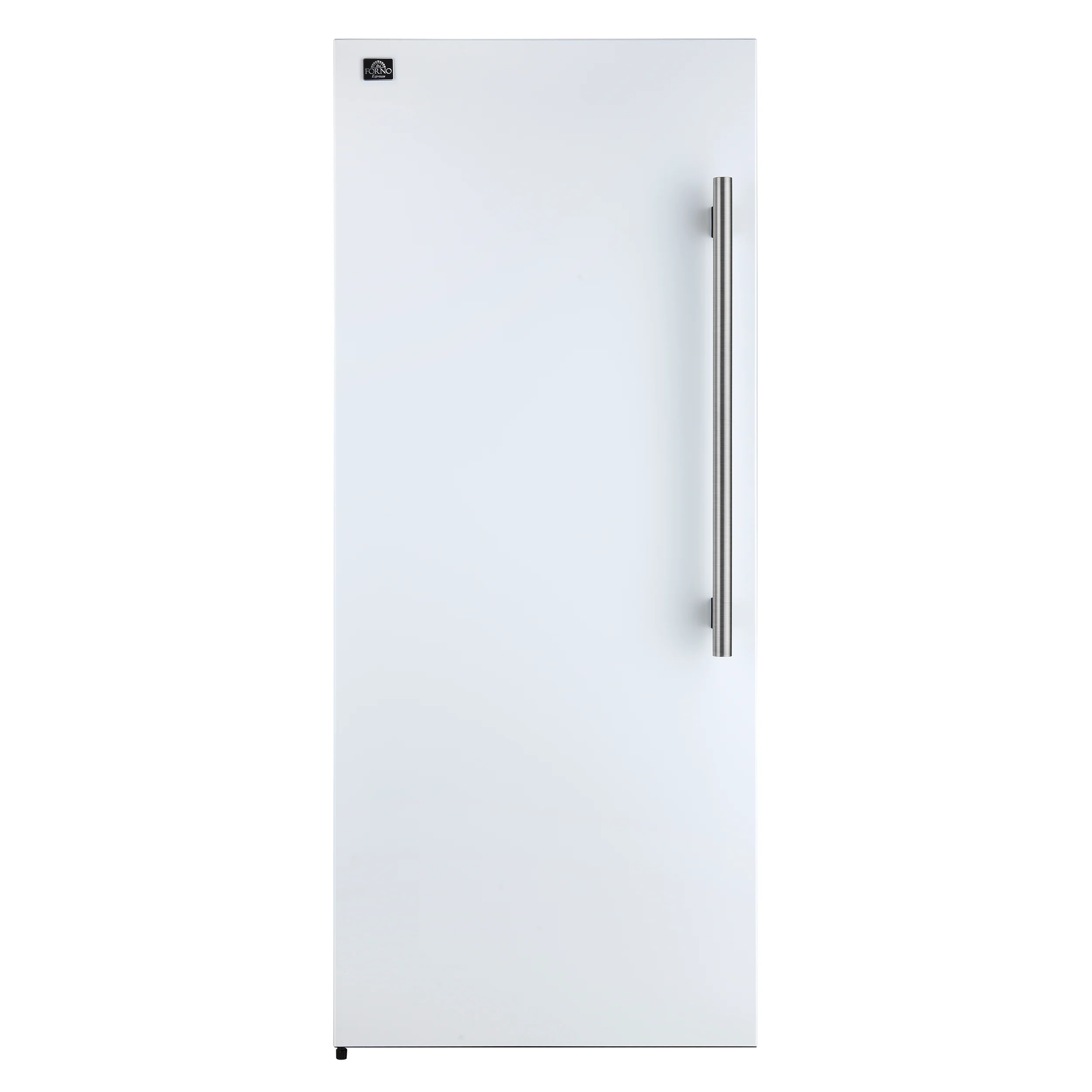 Forno Maderno 28-Inch Convertible Upright Freezer/Refrigerator in White with Antique Brass Handle, 13.6 cu.ft., Left Swing - Image 15