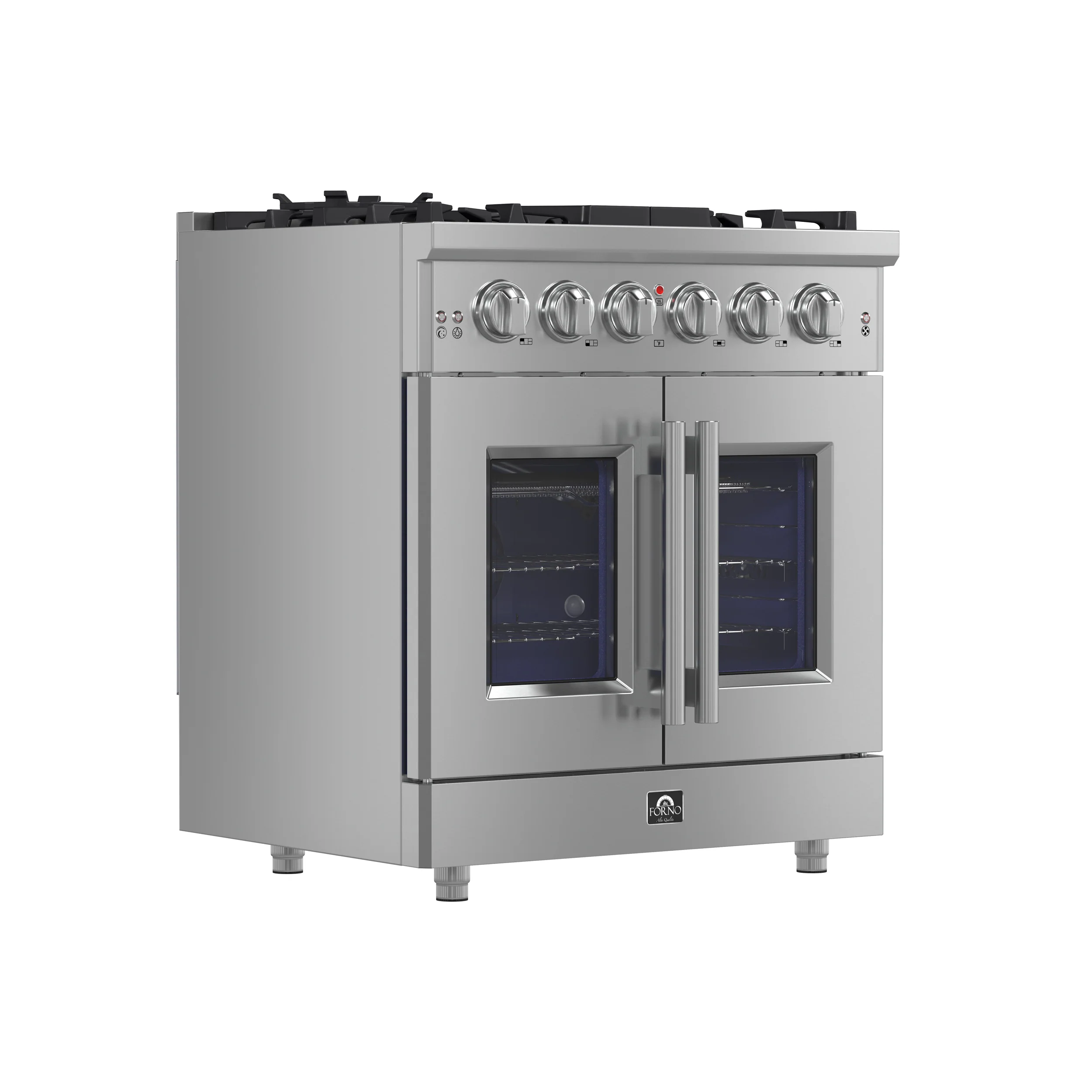 Forno Massimo 30-Inch Freestanding French Door Gas Range, 4 Burners, Convection Oven, Energy Efficient - Image 3