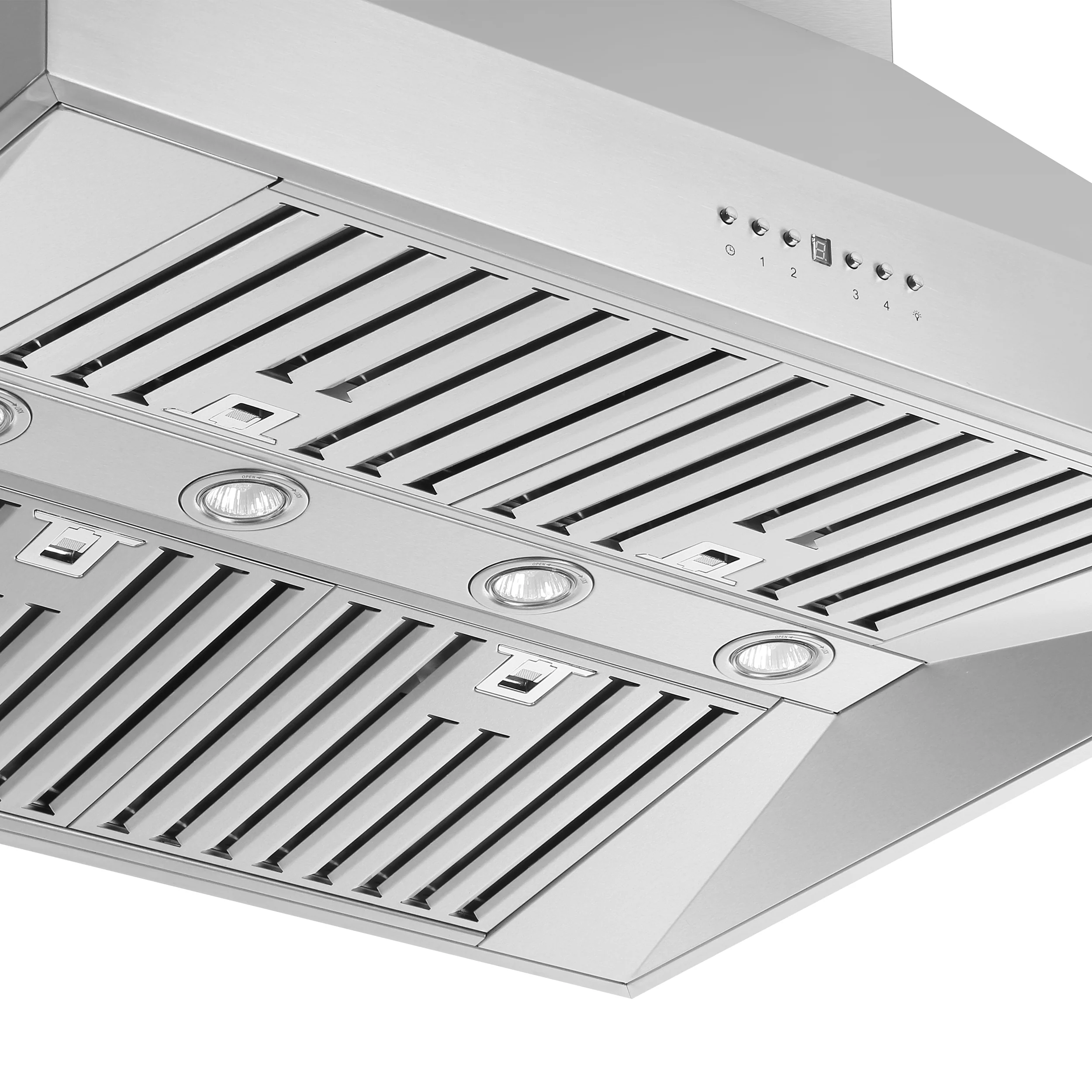 Forno Orvieto 36-Inch Wall Mount Range Hood, LED Lighting, Heavy Duty, Stainless Steel - Image 4