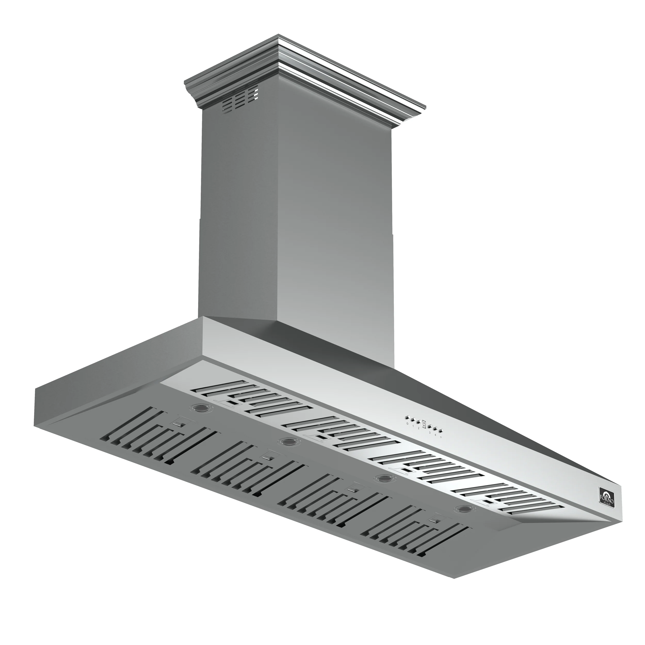 Forno Orvieto 60-Inch Wall Mount Range Hood, LED Lighting, Heavy Duty, Stainless Steel - Image 2