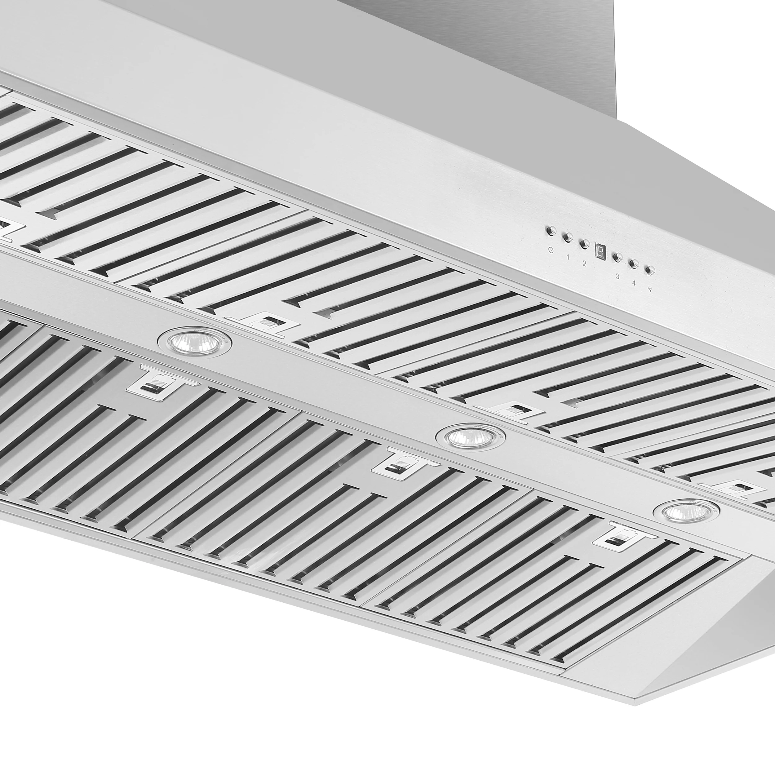 Forno Orvieto 60-Inch Wall Mount Range Hood, LED Lighting, Heavy Duty, Stainless Steel - Image 3