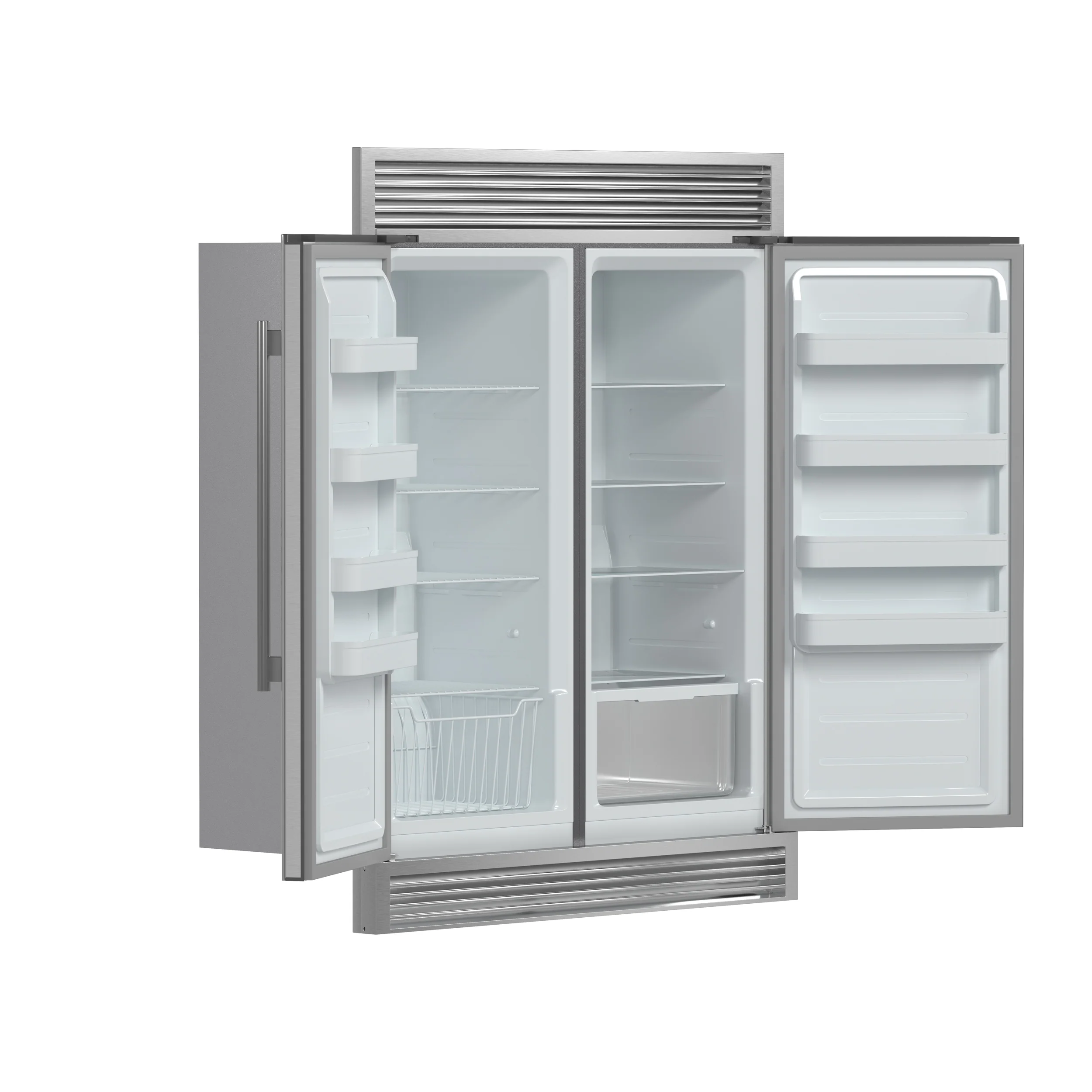 FORNO Premium 2-Piece Kitchen Bundle - Capriasca 48" Stainless Steel Range, Rizzuto 60" W. Dual Combo Convertible Refrigerator - FBDL-019-04CAUS - Image 3