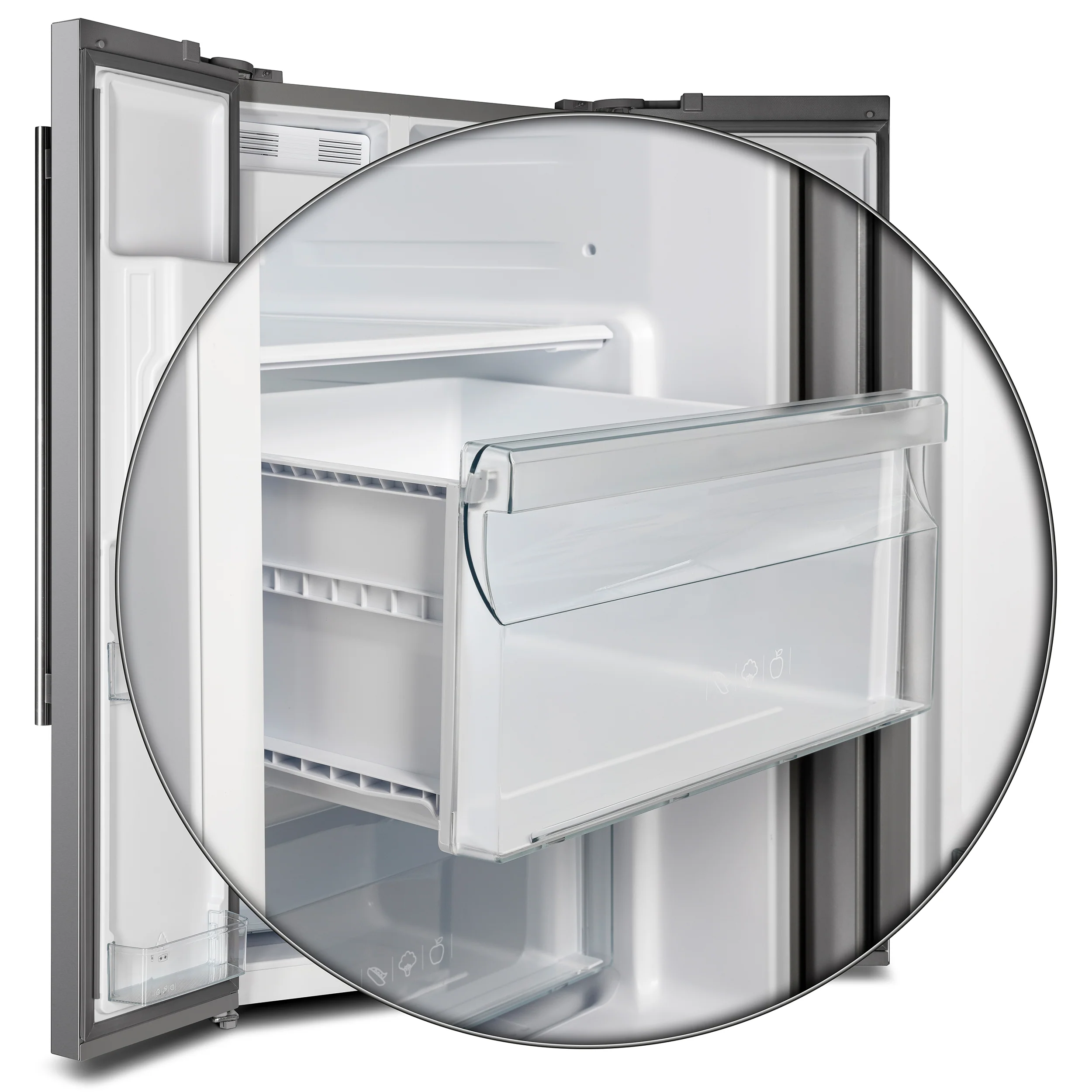 Forno Salerno 40-Inch Built-In Stainless Steel Refrigerator, 20 cu.ft, Decorative Grill, ENERGY STAR Certified - Image 8