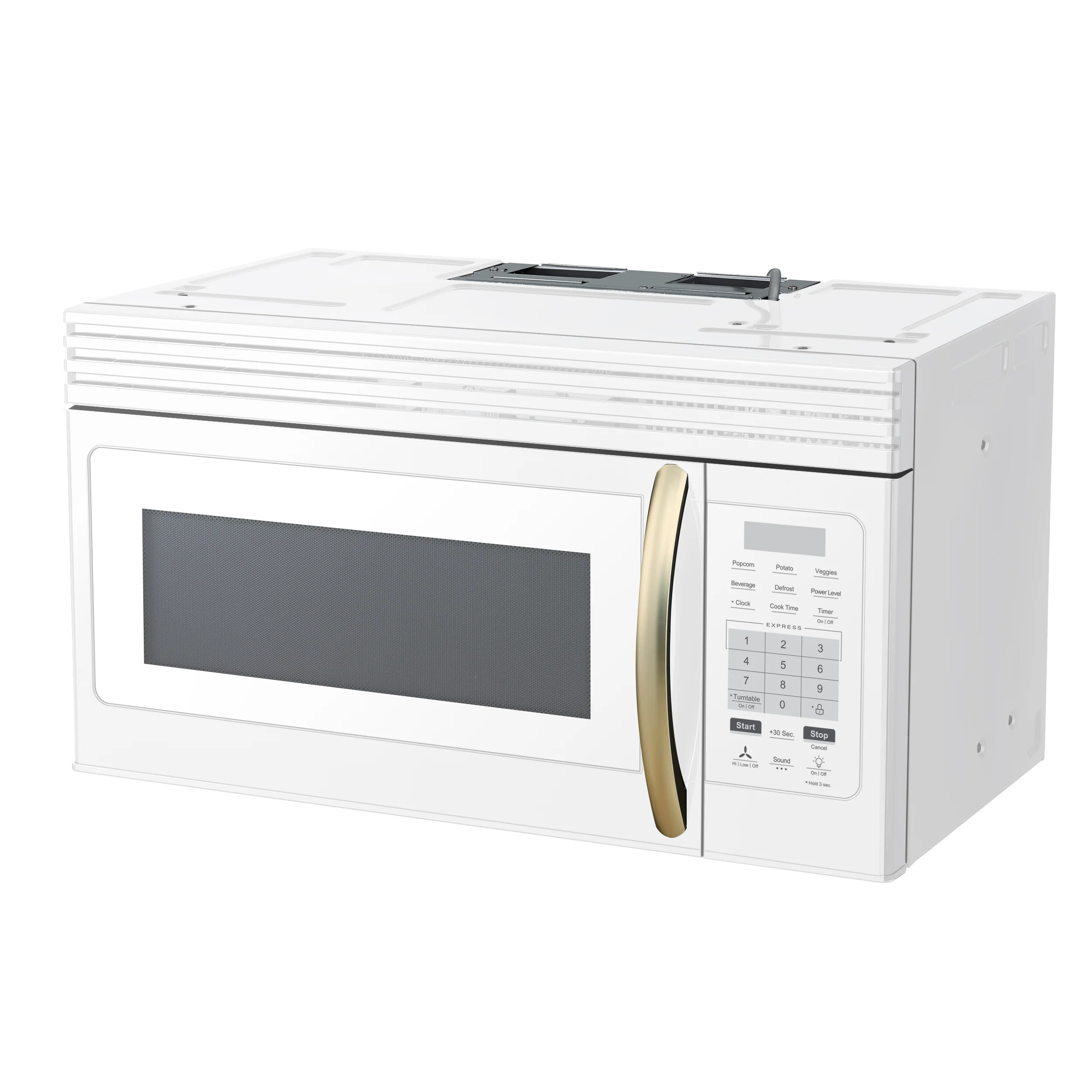 Forno Scalo 30-Inch Over the Range Microwave, White – 1.6 cu.ft, 300 CFM Vent, Touch Control, LED Light - Image 5