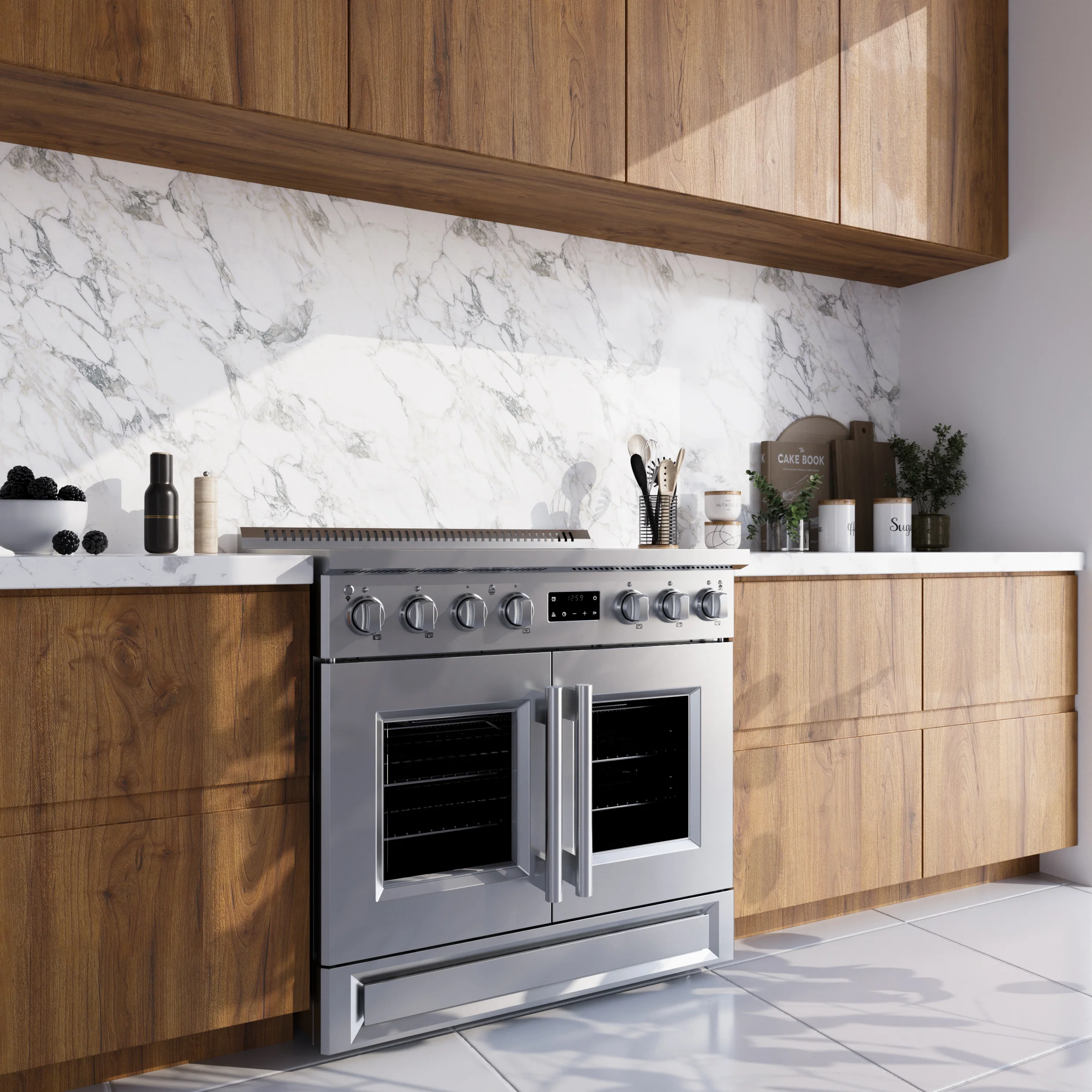 Forno Torino 36 Inch French Door Induction Range with Air Fryer and True Convection Oven - Image 18