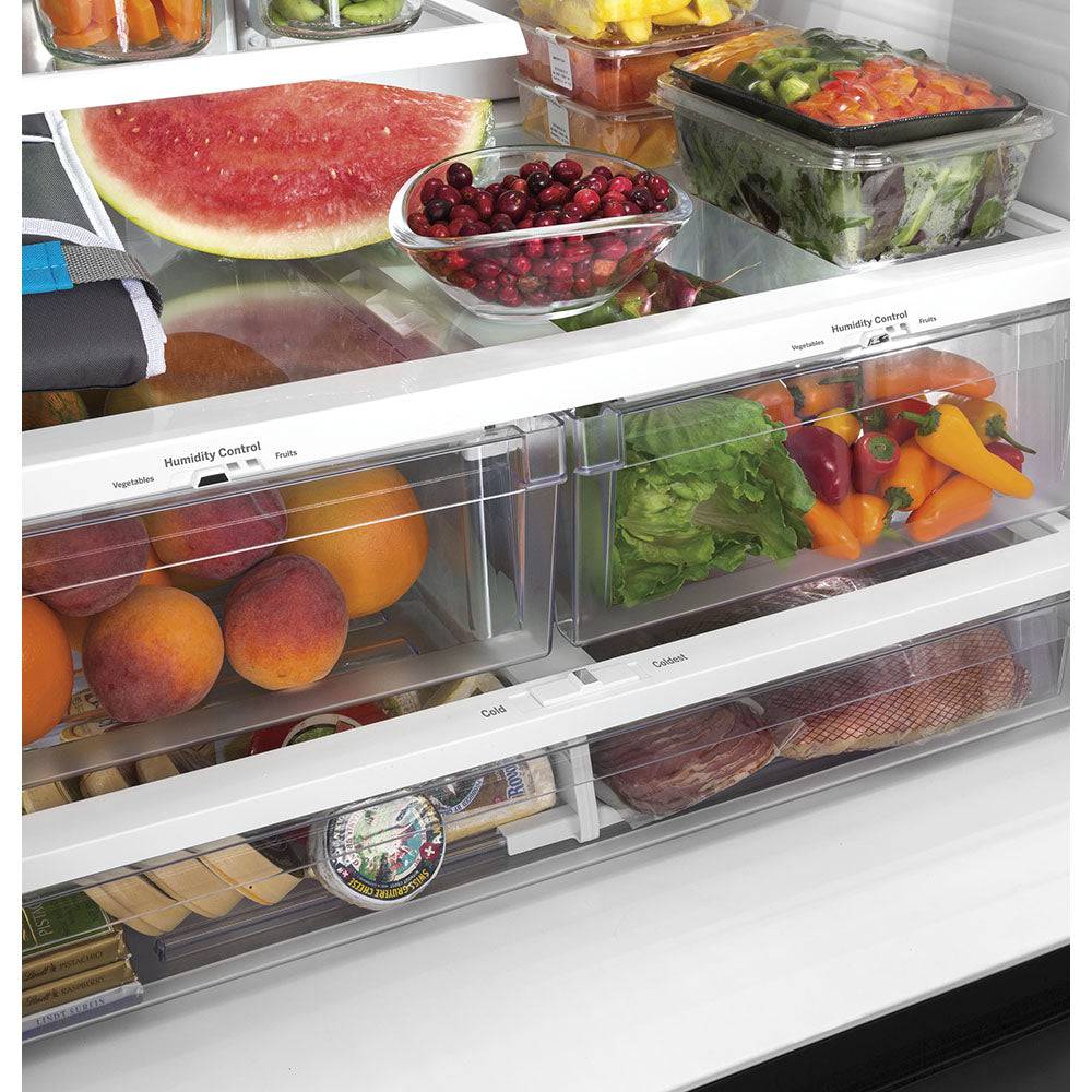 GFE26JMMES - REFRIGERATORS - GE - French 3-Door - Slate Grey - Open Box - Image 12