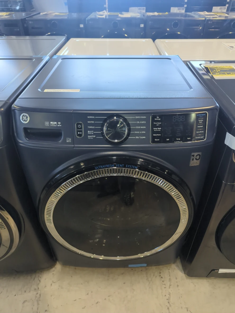GFW550SPRRS - WASHERS - GE - Front Loading - Sapphire Blue - Open Box - Image 2