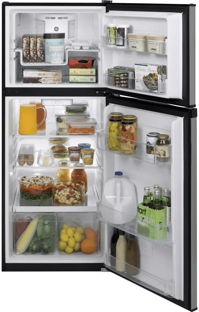 GPE12FSKSB - REFRIGERATORS - GE - Top Freezer - Stainless Steel - Open Box - Image 7