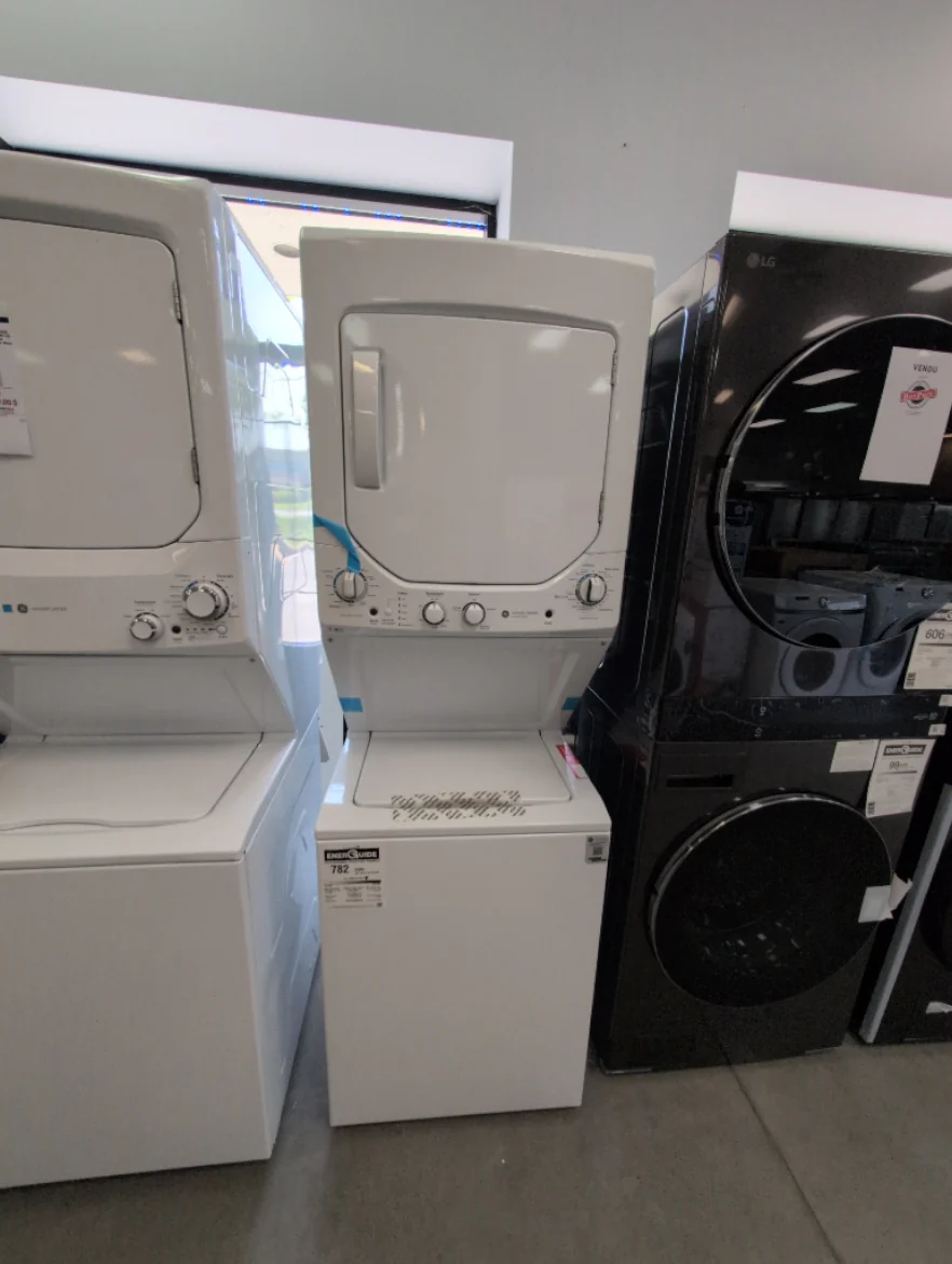 GUD24ESMMWW - LAUNDRY CENTERS - GE - Stacked Washer/Dryer - Electric - White - Open Box - Image 2