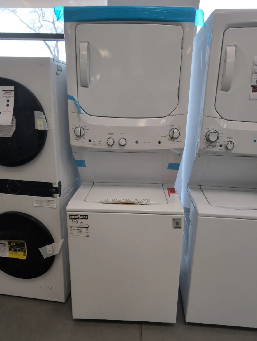 GUD27ESMMWW - LAUNDRY CENTERS - GE - Stacked Washer/Dryer - Electric - White - Open Box - Image 2