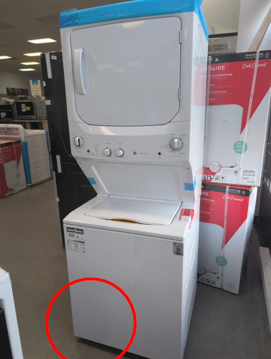 GUD27ESMMWW - LAUNDRY CENTERS - GE - Stacked Washer/Dryer - Electric - White - Open Box - Image 3