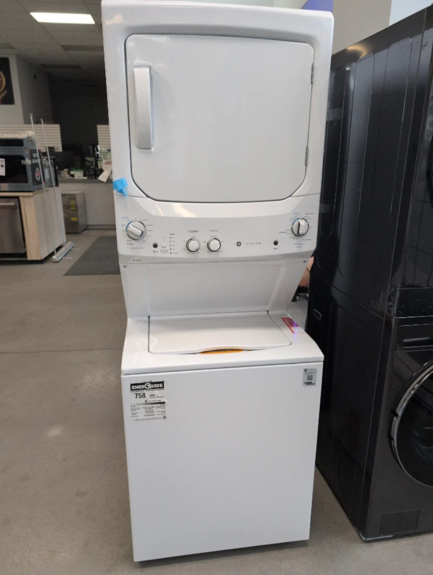 GUV27ESMWWW - LAUNDRY CENTERS - GE - Stacked Washer/Dryer - Electric - White - Open Box - Image 2