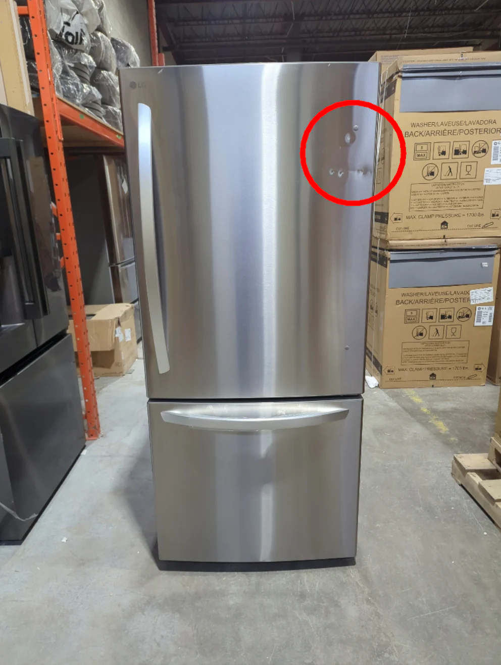 LRDNS2200S - REFRIGERATORS - LG - Bottom Freezer - Stainless Steel - Open Box - Image 2