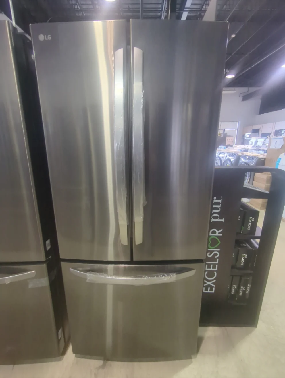 LRFNS2200D - REFRIGERATORS - LG - French 3-Door - Black Stainless - Open Box - Image 2