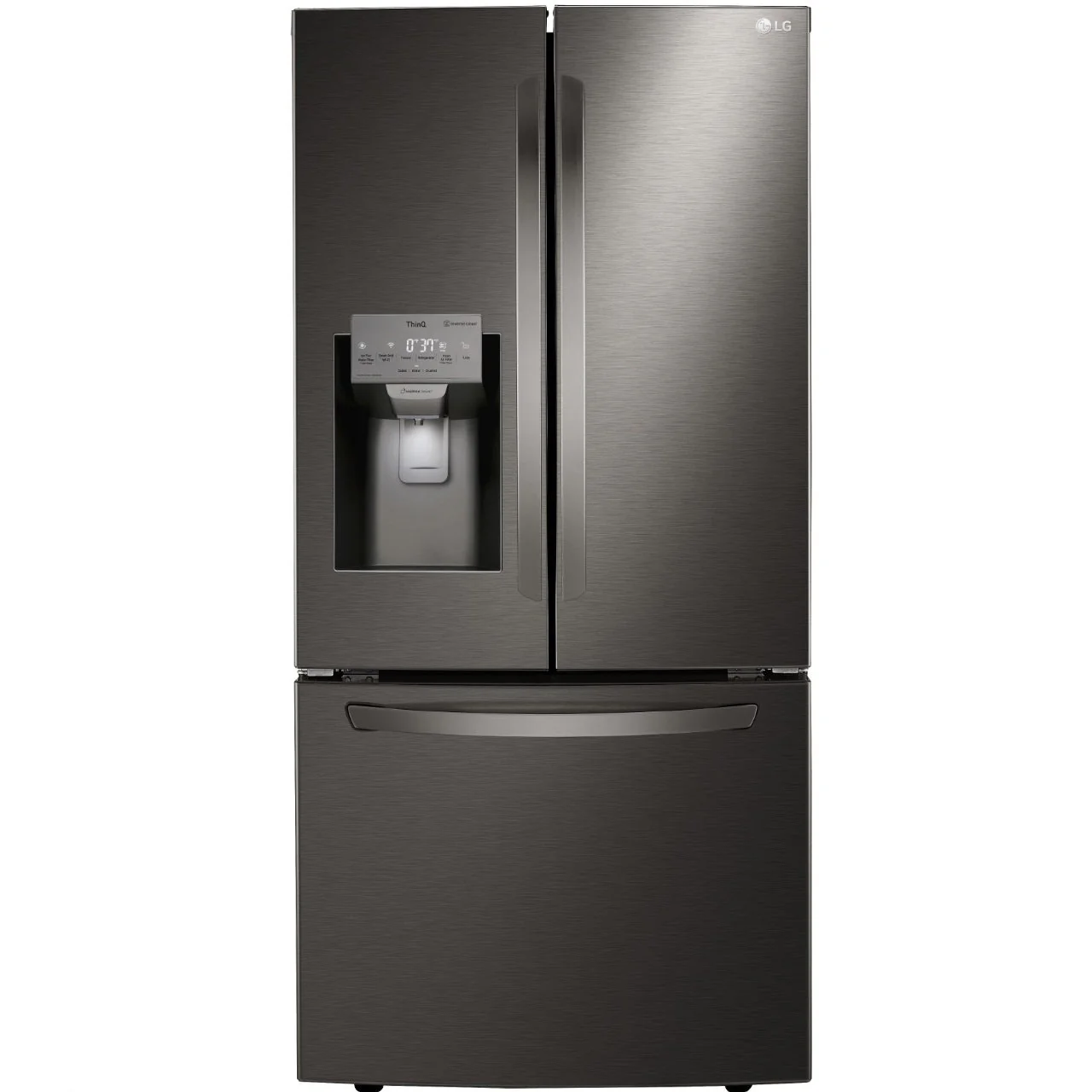 LRFXS2503D - REFRIGERATORS - LG - French 3-Door - Black Stainless - Open Box