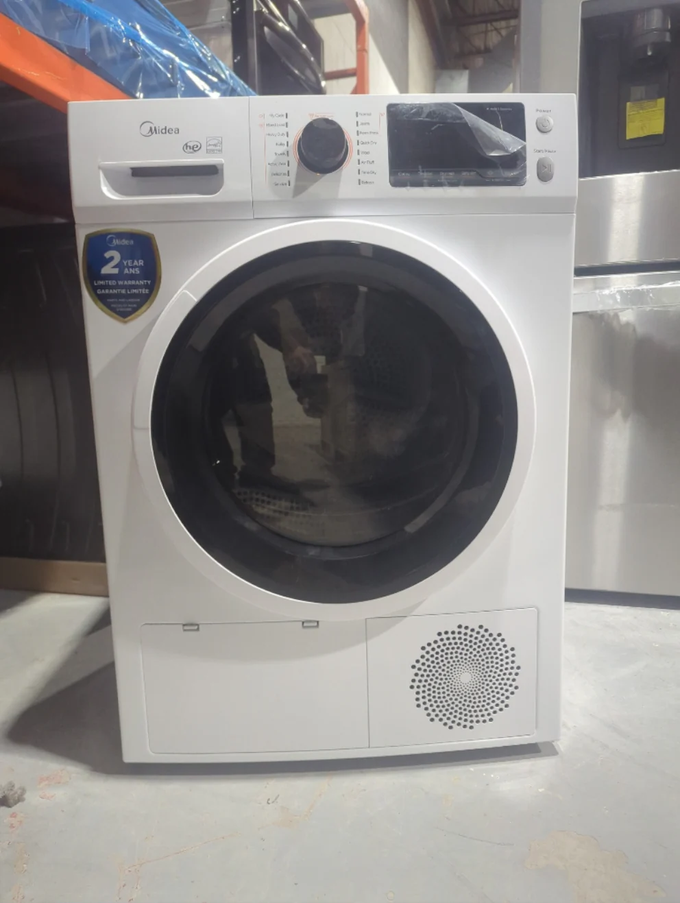 MLE27N4AWWC - DRYERS - Midea - Electric - White - Open Box - Image 2