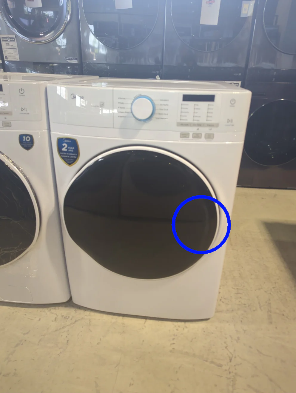MLE52N5AWW - DRYERS - Midea - Electric - White - Open Box - Image 2