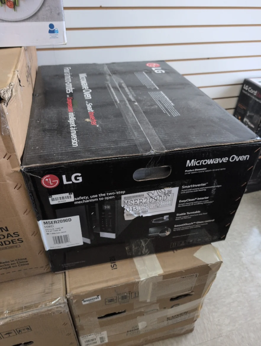 MSER2090D - MICROWAVES OVENS - LG - Countertop - Black Stainless - Open Box - Image 2