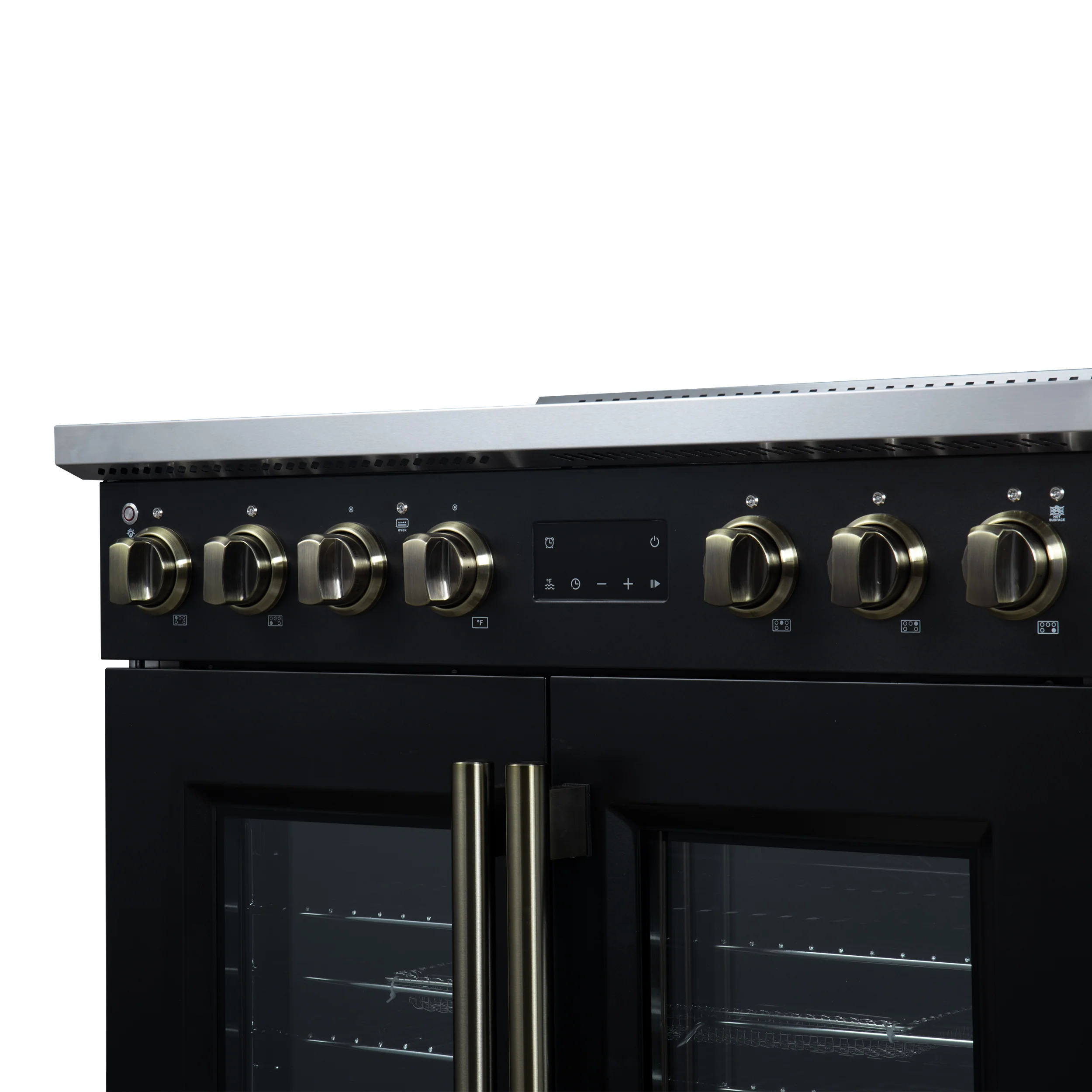 Torino French Door 36 Inch Induction Range with Air Fryer, Air Sous Vide & True Convection, Dual Broiler, Black - Image 13