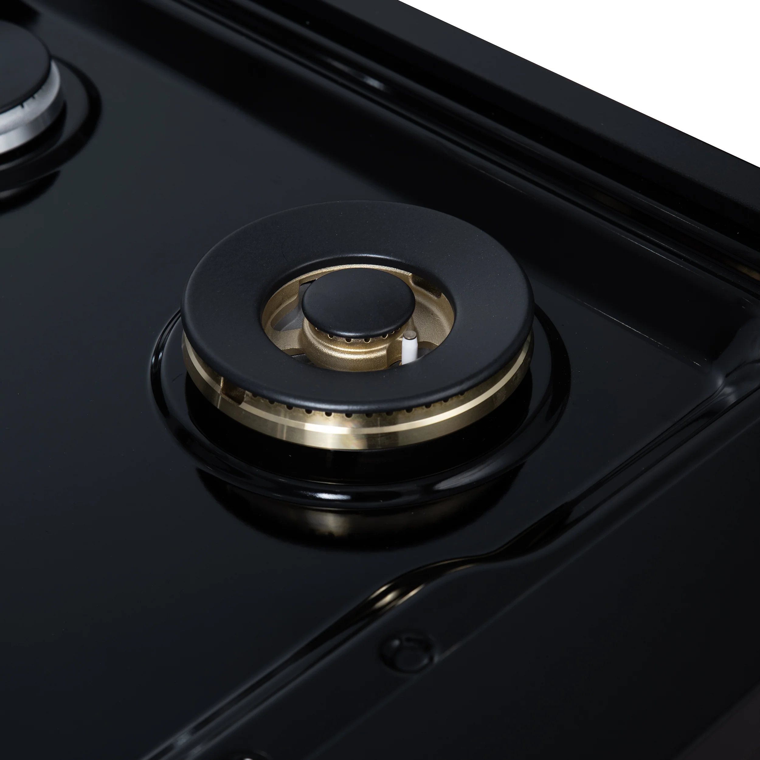 Valente 36" Gas Cooktop in Black, 6 Sealed burners, 71,000 BUT Output, 1 Antique Brass Dual-Ring Burner, Continuous Cast Iron Grates - Image 12